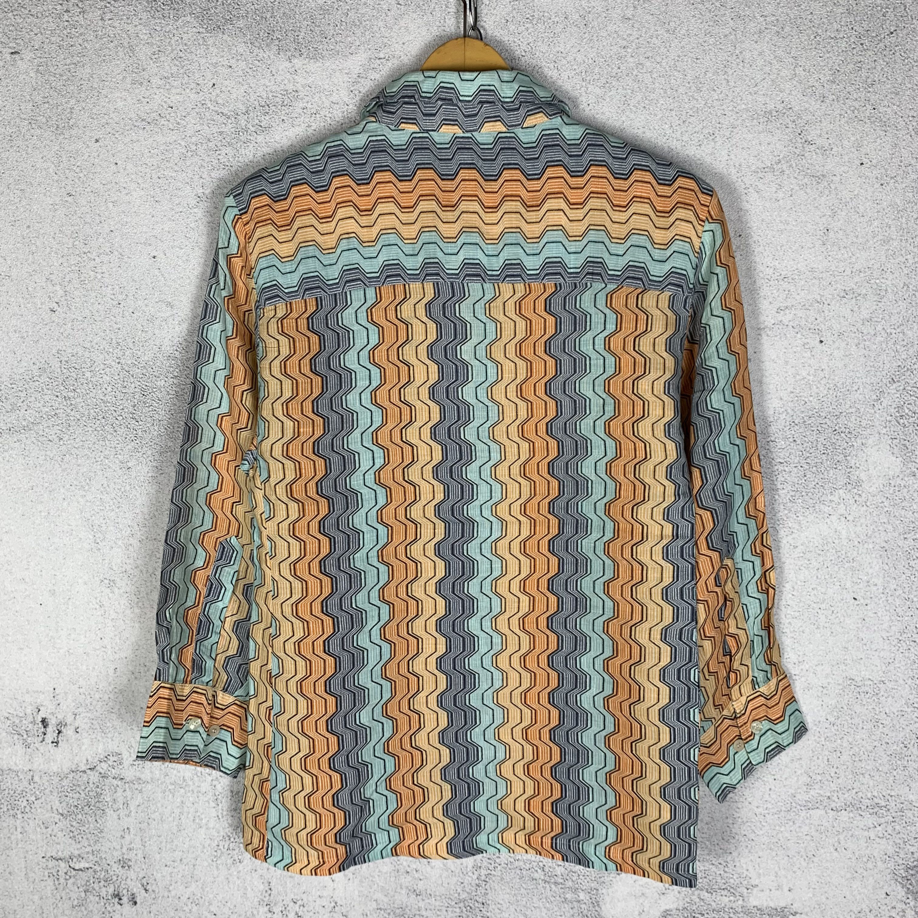 Missoni Vintage Missoni 3D Pattern Shirt Size US S / EU 44-46 / 1 - 2 Thumbnail