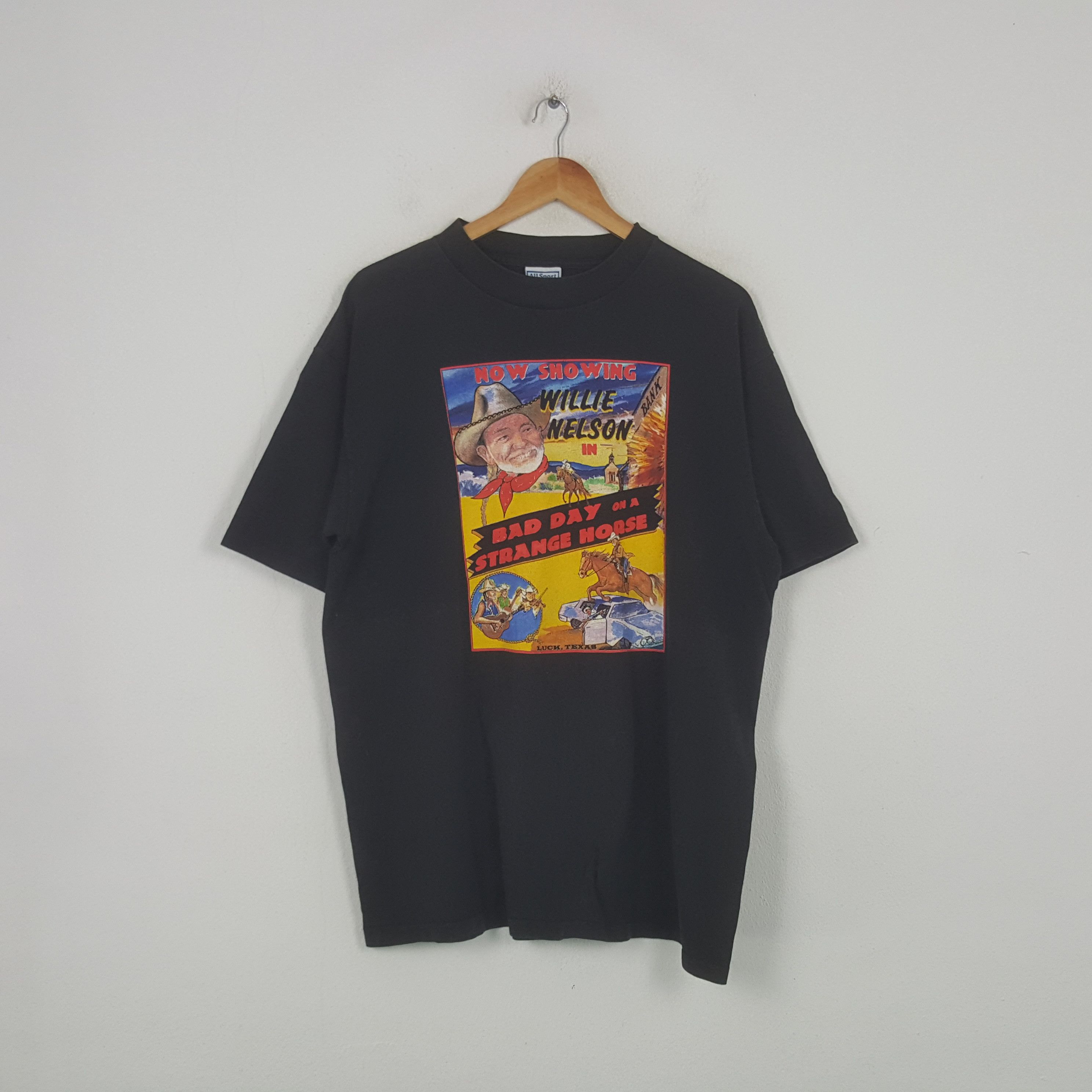 All Sport Vintage Willie Nelson Country Musician Tshirt RR24 Size US XL / EU 56 / 4 - 1 Thumbnail