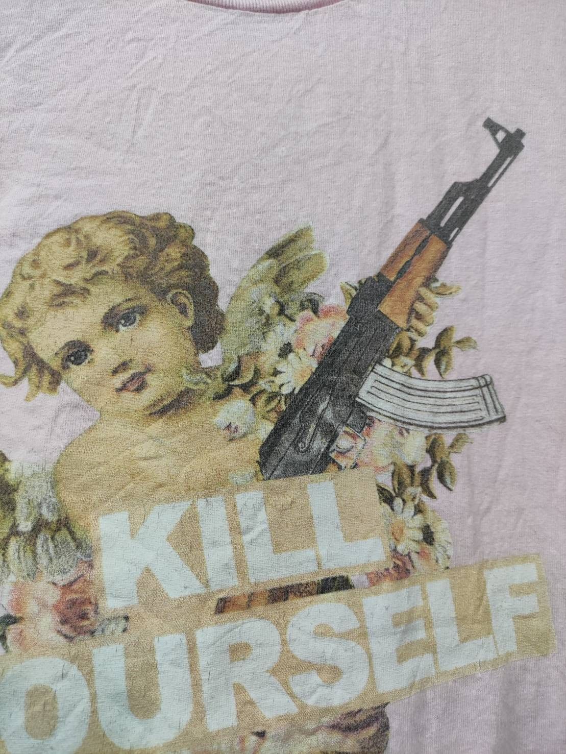 Fuck The Population × G59 Records G59 SuicideBoys " Kill Yourself " Cherub T-Shirt Size US M / EU 48-50 / 2 - 3 Thumbnail