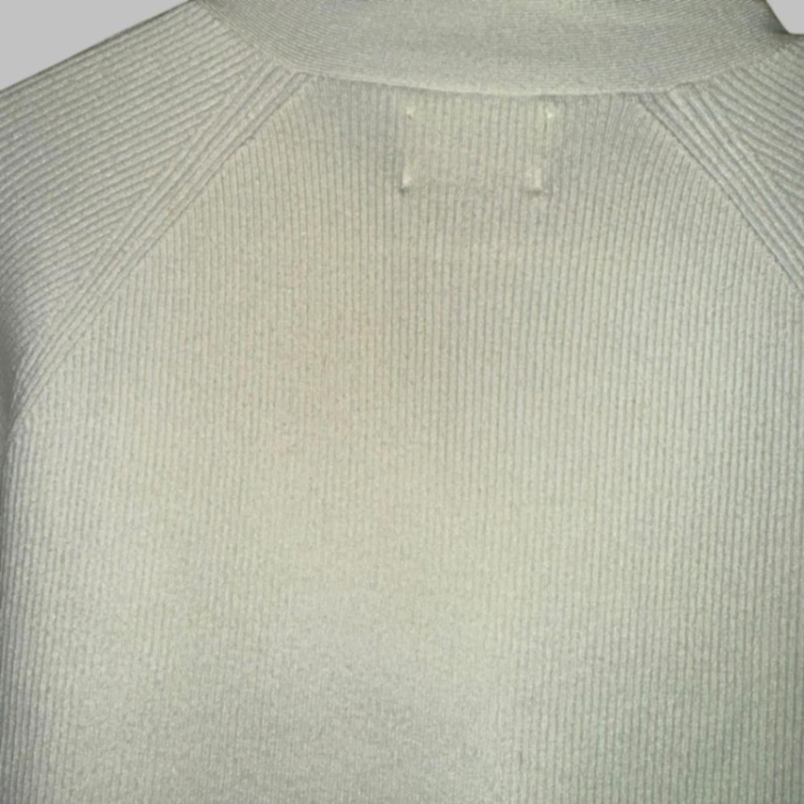 Zara Zara Girls Cream Ribbed Knit Button Cardigan Sweater 11-12 Size XL / US 12-14 / IT 48-50 - 4 Thumbnail