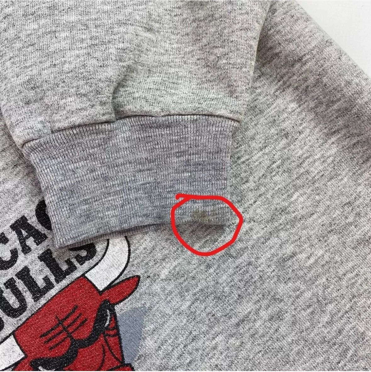 NBA × Warner Bros Vintage Sweatshirt Chicago Bulls Looney Tunes Gray Taz Size US L / EU 52-54 / 3 - 14 Thumbnail