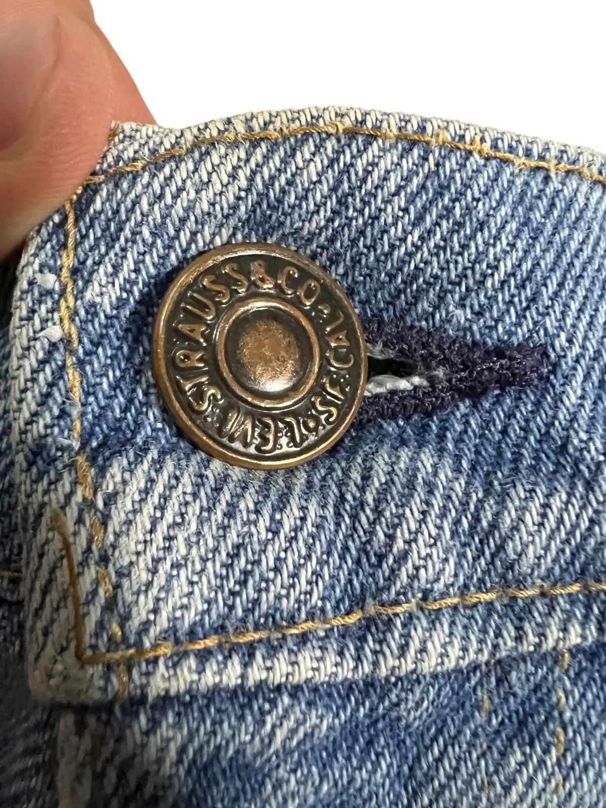 Levi's Vintage 70’s Levi’s Orange Tab Mud Wash Jean Size US 28 / EU 44 - 10 Thumbnail