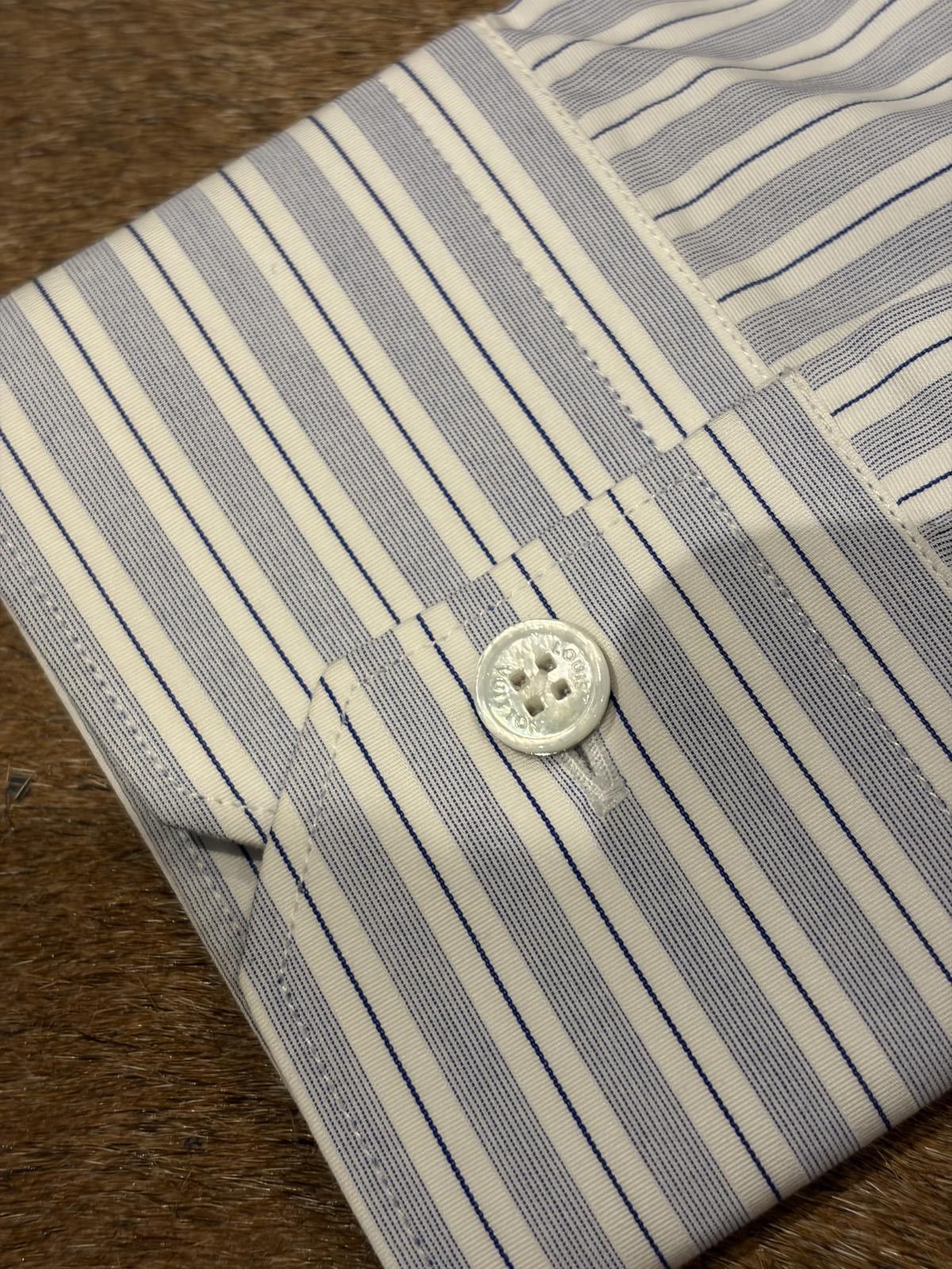 Louis Vuitton Louis Vuitton Slim Fit Striped Shirt Size US M / EU 48-50 / 2 - 5 Thumbnail