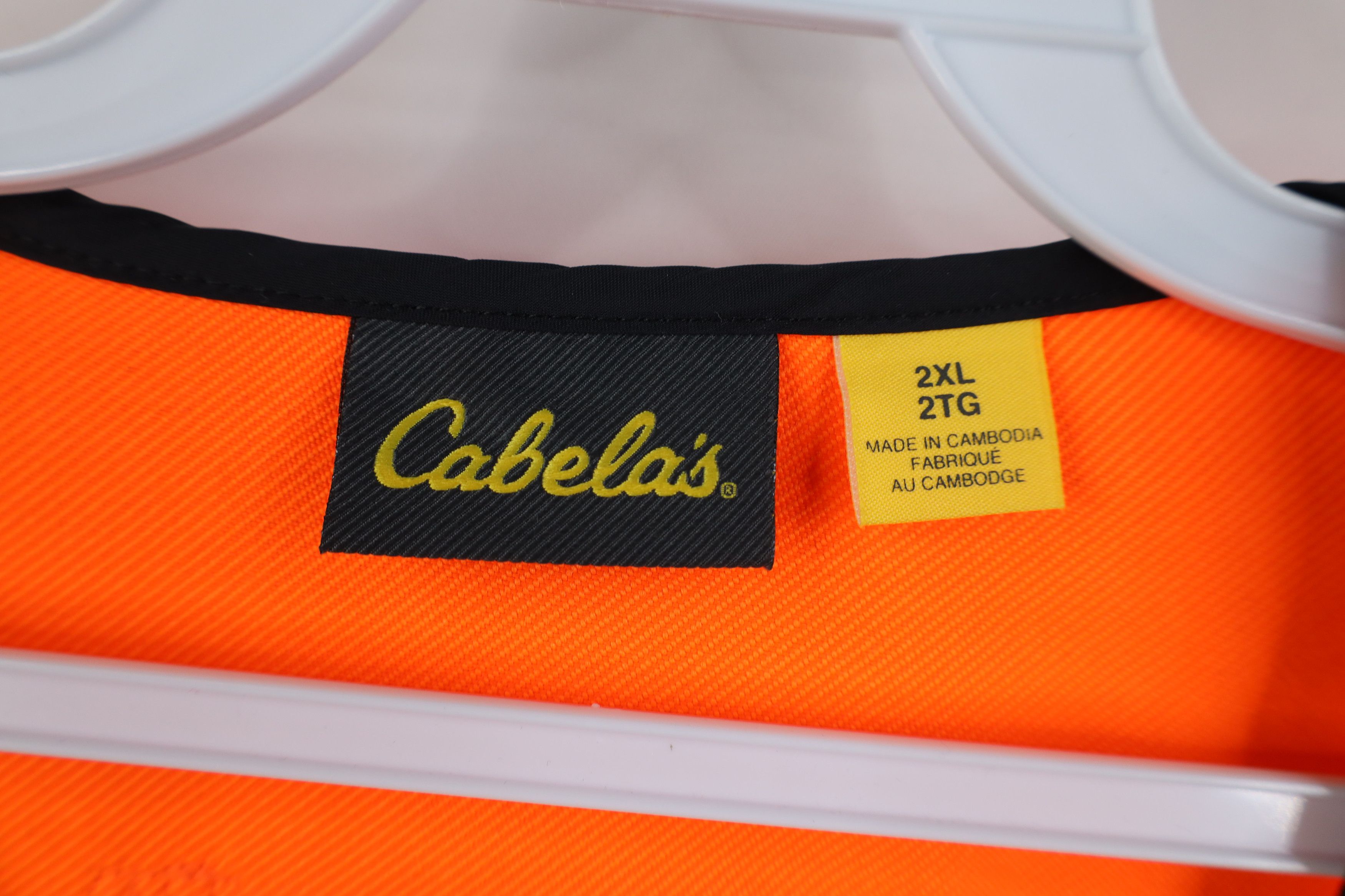 Cabelas Deadstock Vintage Cabelas Safety Vest Jacket Blaze Orange Size US XXL / EU 58 / 5 - 6 Thumbnail