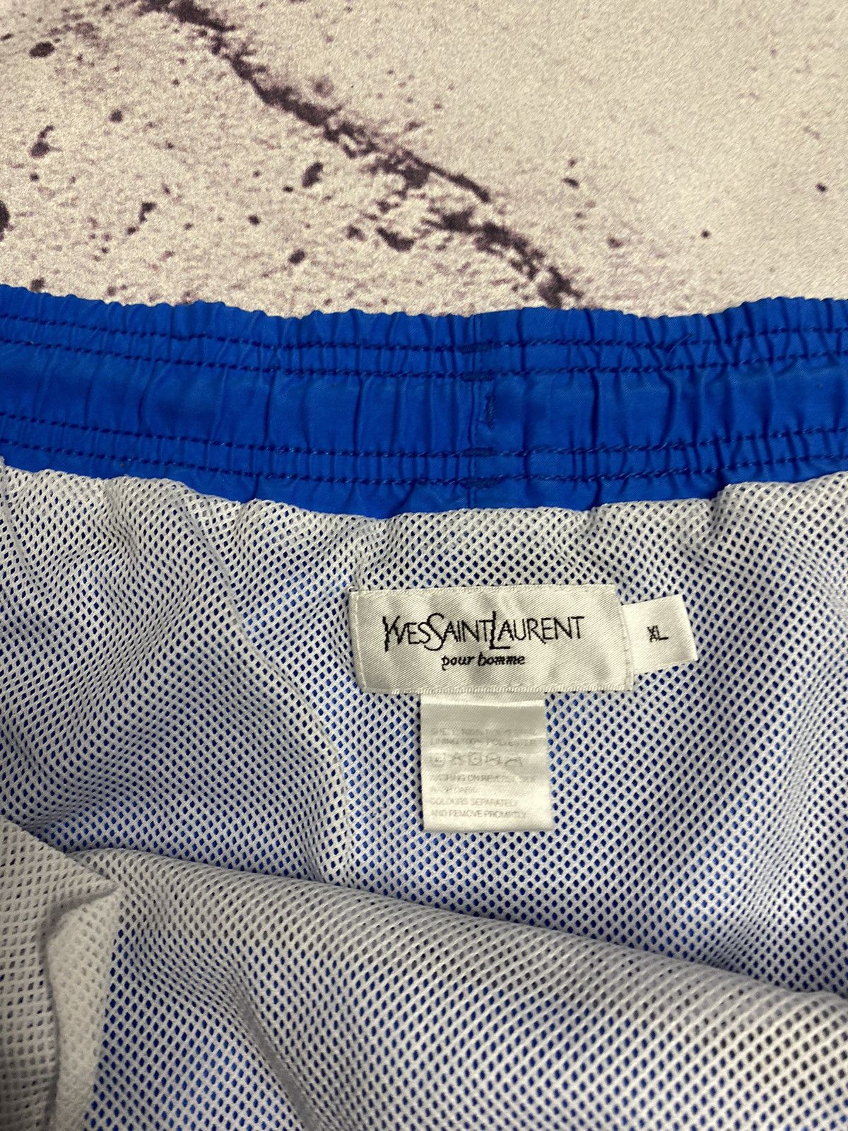 Yves Saint Laurent Men's blue short's YvesSaintLauren small logo Size US 38 / EU 54 - 5 Thumbnail
