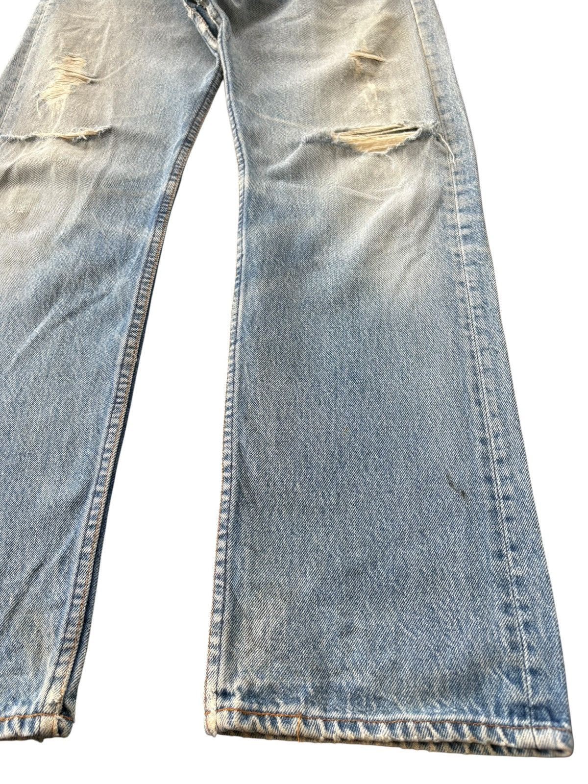Levi's Vintage 80s Levis 501 Stonewashed Distressed Jeans Size US 30 / EU 46 - 6 Thumbnail