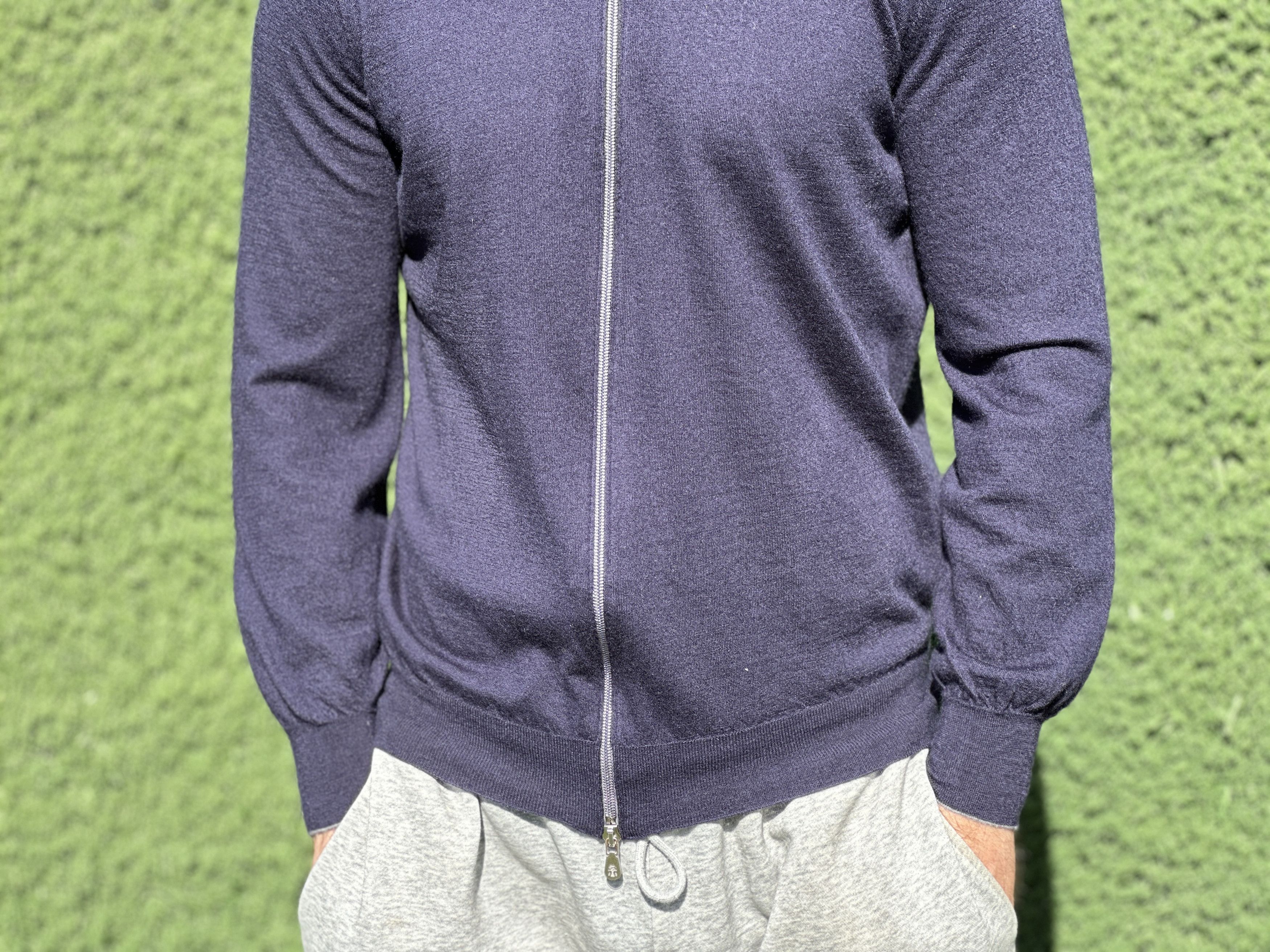 Brunello Cucinelli 1450$ Cashmere Brunello Cucinelli Full Zip Slim Size Xs S Size US XS / EU 42 / 0 - 5 Thumbnail