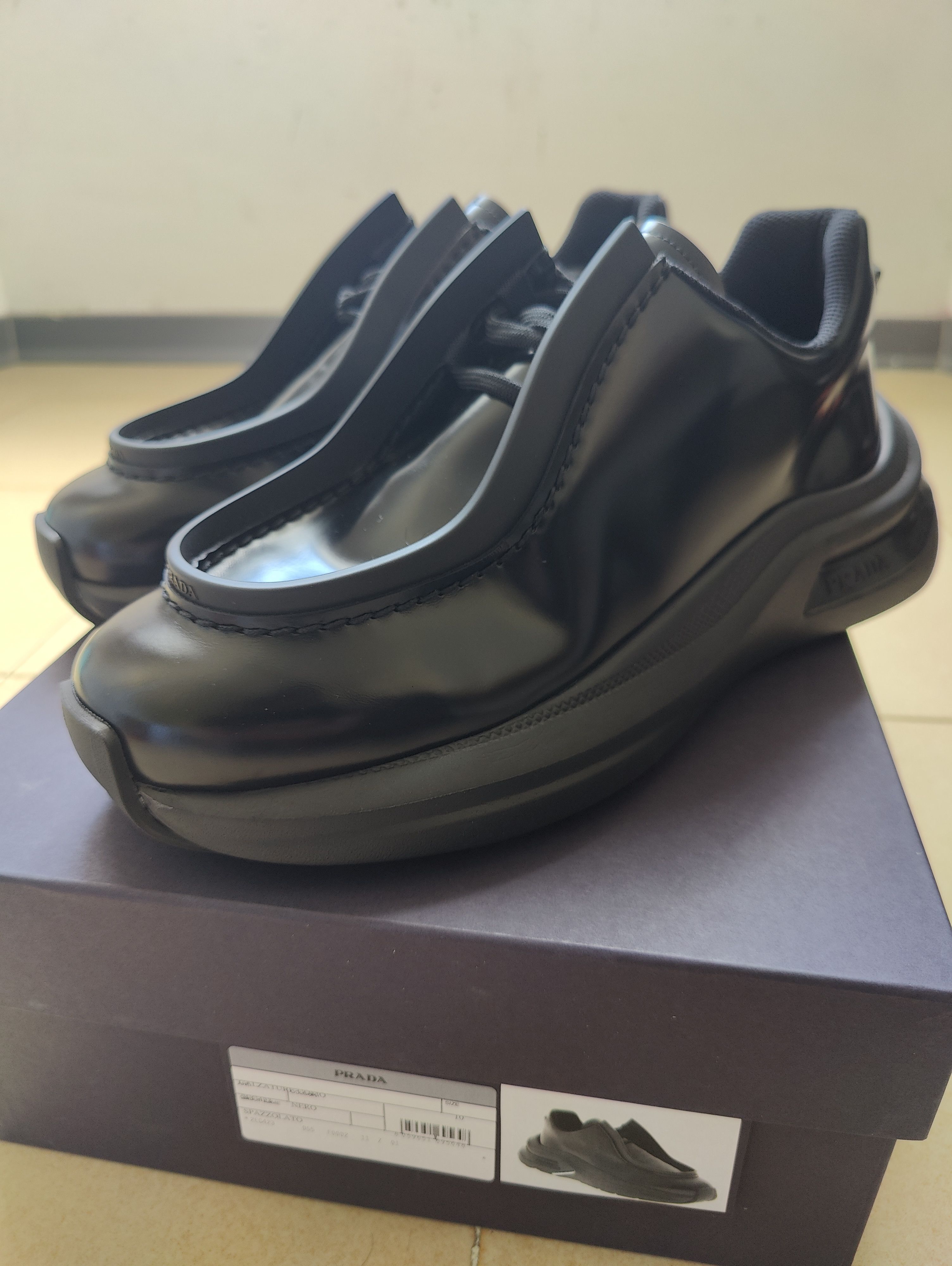image of Prada Systeme Sneakers Employee's Exclusive in Black, Men's (Size 10.5)