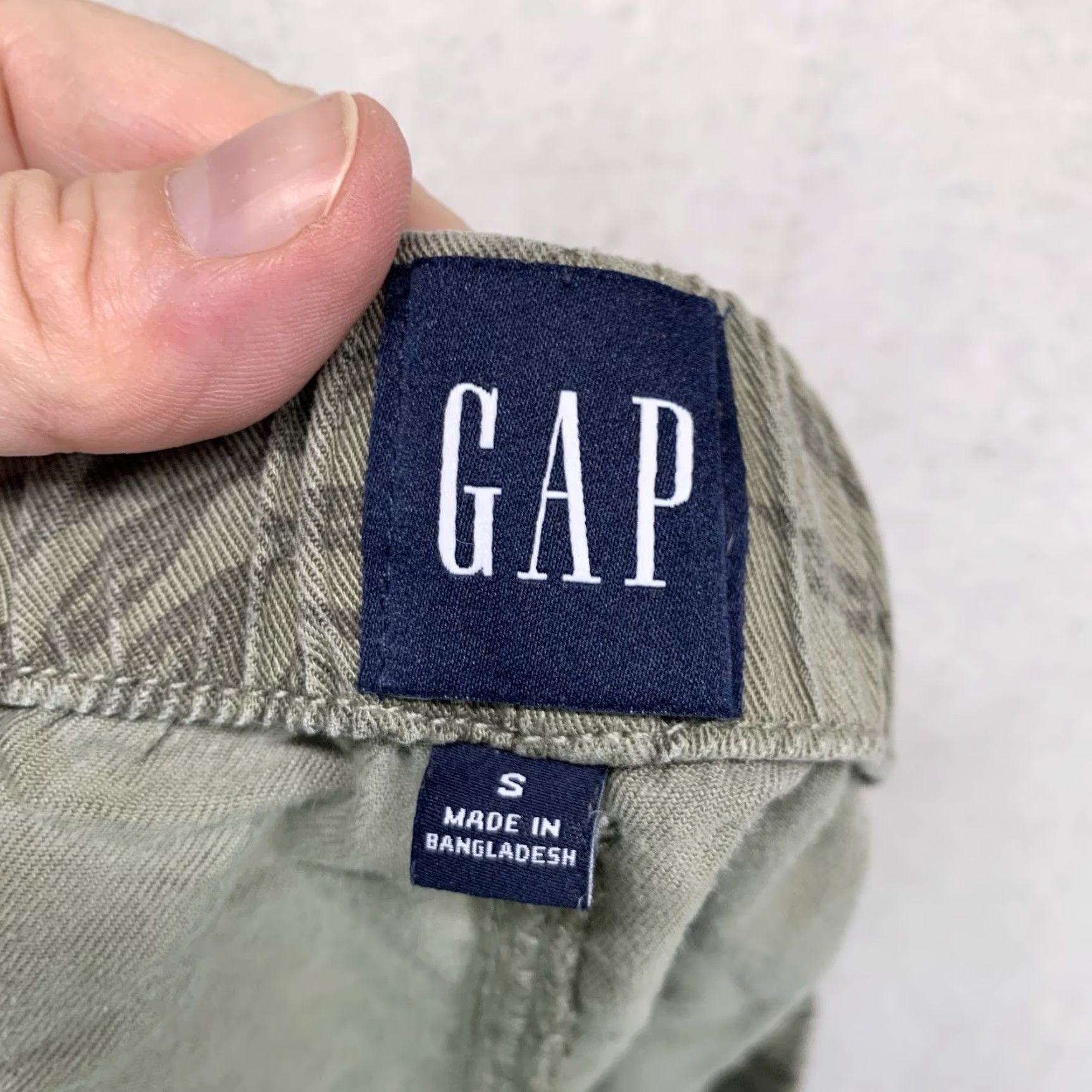 Gap Gap Women's Light Olive Botanical Print Shorts S High Rise Drawstring Tropical Beach Modern Size 28" / US 6 / IT 42 - 3 Thumbnail