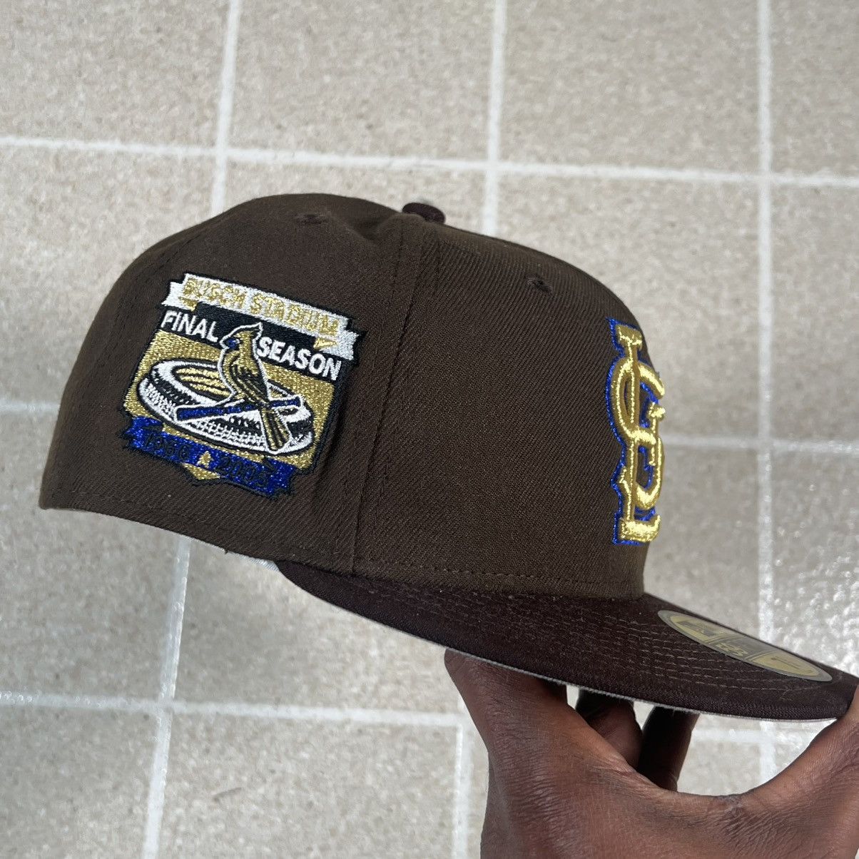 New Era St. Louis Cardinals Brown New Era 59Fifty Fitted Hat 7 3/4 Size ONE SIZE - 3 Thumbnail