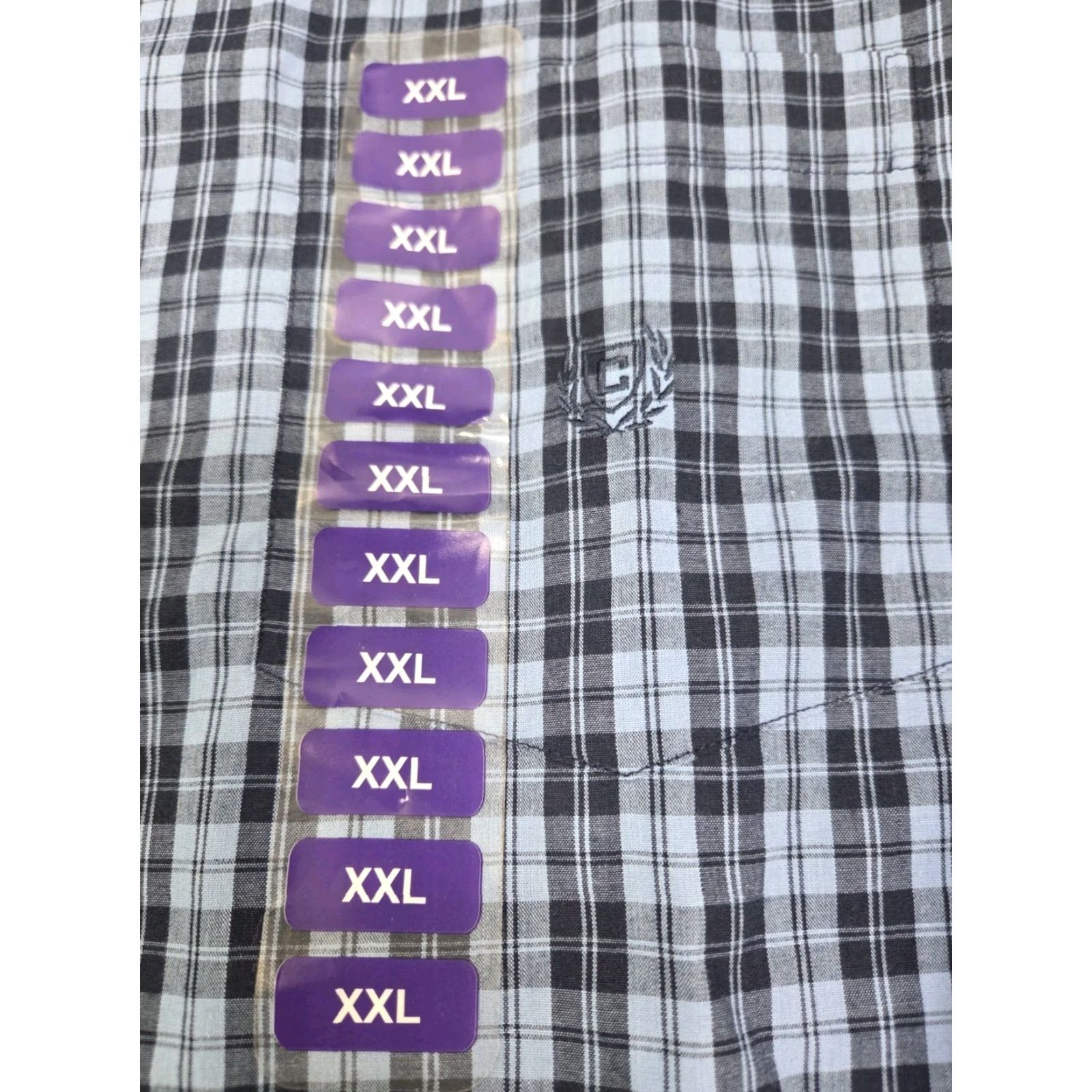 Chaps VINTAGE? No — NWT Chaps Mens Easy Care Long Sleeve Button Up Shirt Blue Plaid 2XL (#7792) Size US XXL / EU 58 / 5 - 6 Thumbnail