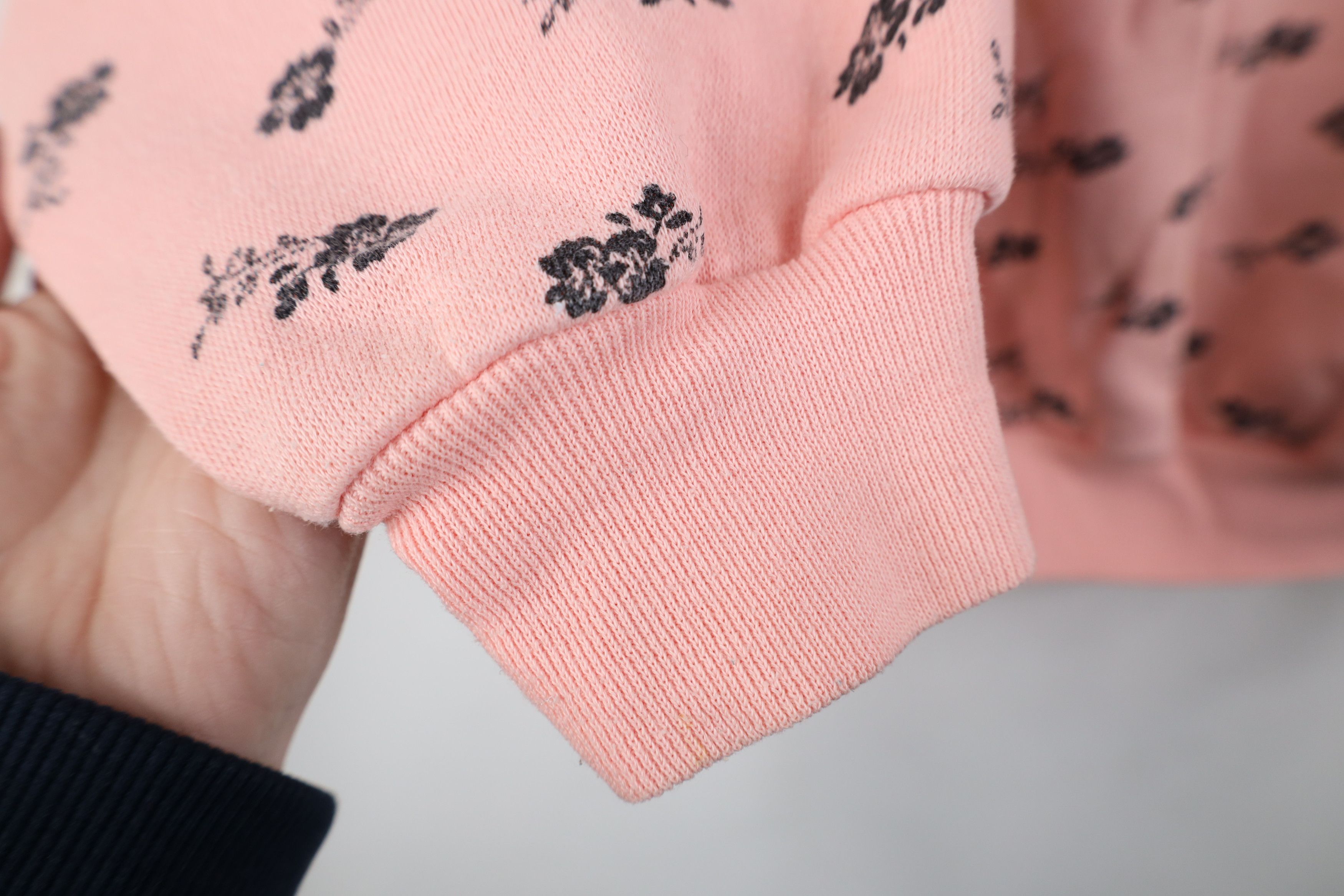 Vintage Vintage 90s Streetwear Flower Henley Sweatshirt Pink Size L / US 10 / IT 46 - 10 Thumbnail