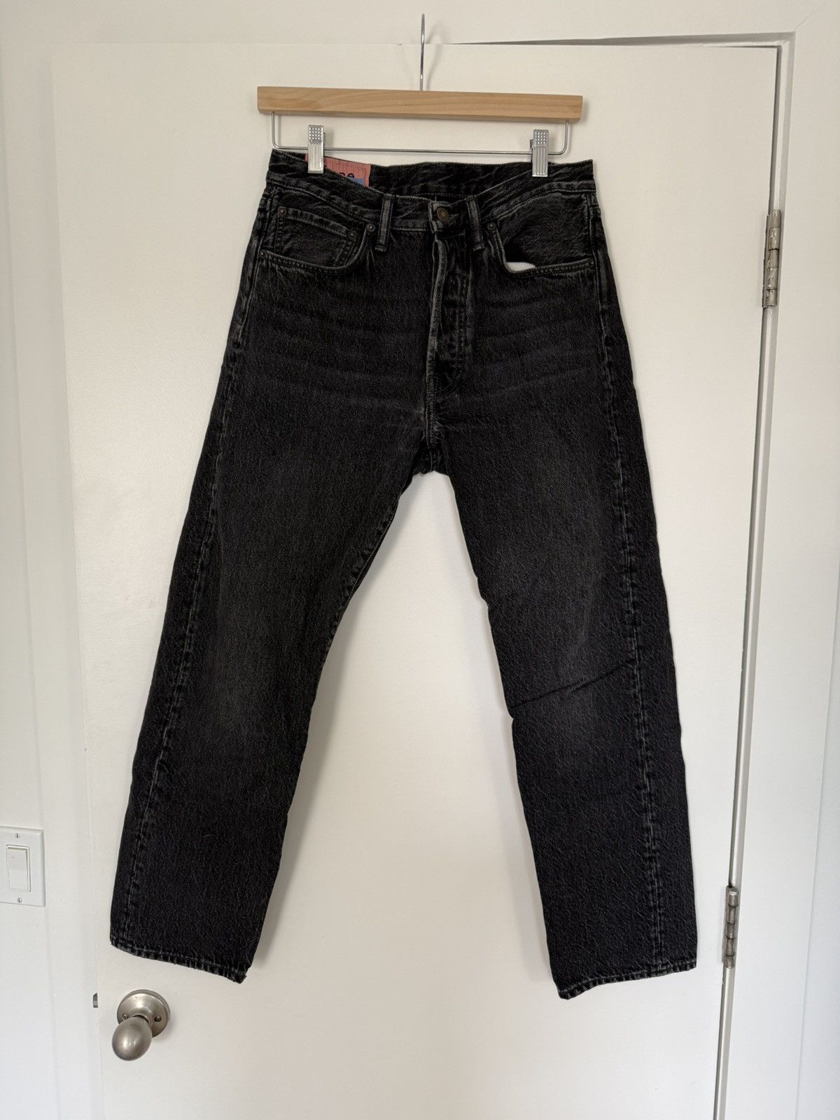 Acne Studios Acne 1996 Black Denim, 30x30 Straight Fit Jeans Size US 30 / EU 46 - 1 Thumbnail