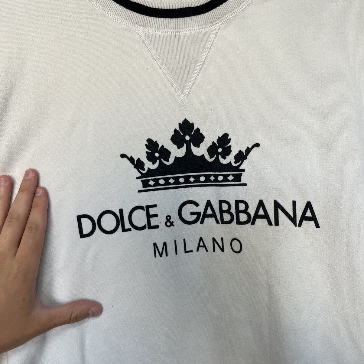 Dolce & Gabbana Rare Dolce & Gabbana Sweatshirt Big Logo Size US M / EU 48-50 / 2 - 6 Thumbnail