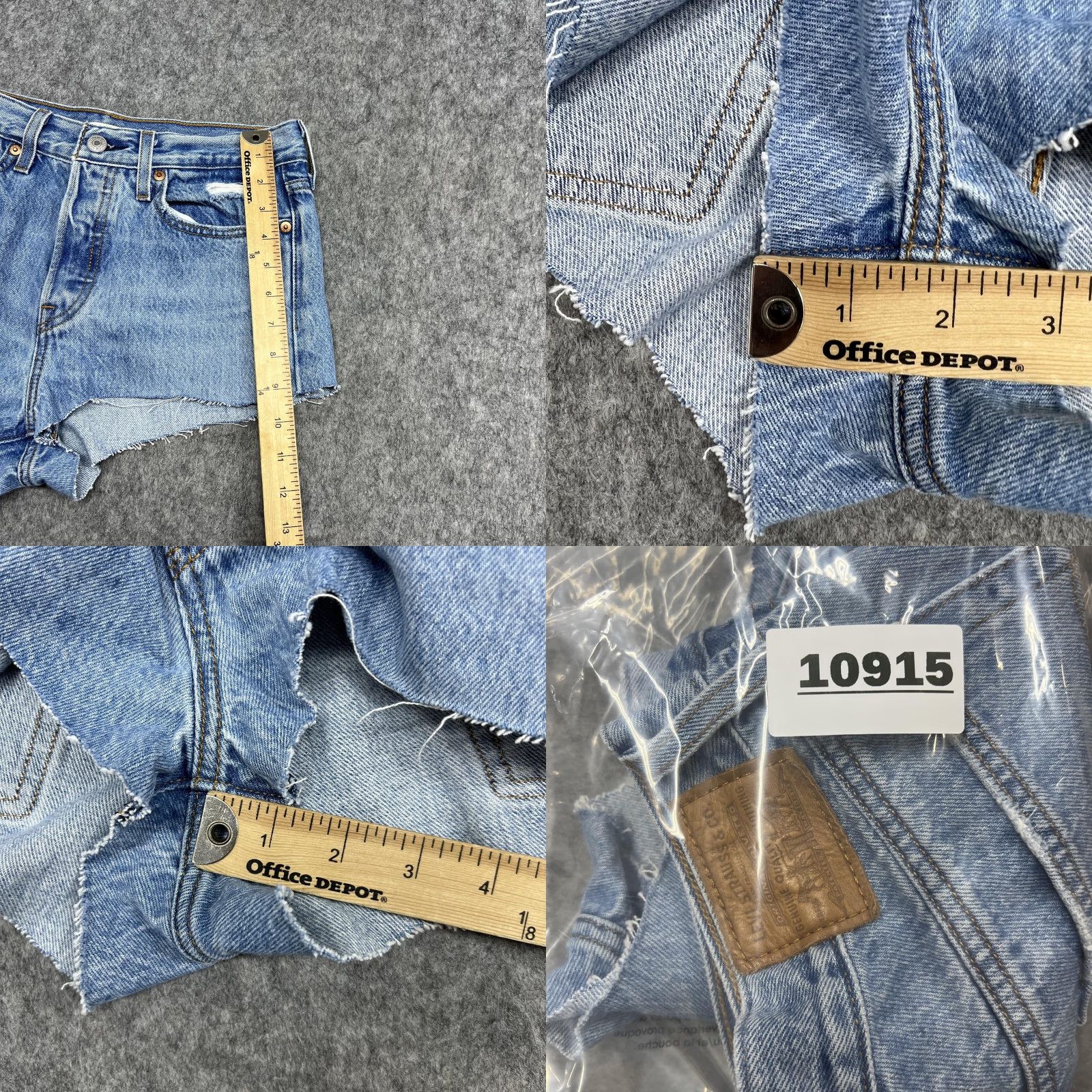 Levi's Levi's Wedgie Shorts Womens 27 Blue Distressed Cut-Off High Rise Button Fly Denim 5-Pocket Womens Jeans Shorts Blue Distressed 27 Mens? Women Size 27" / US 4 / IT 40 - 10 Thumbnail