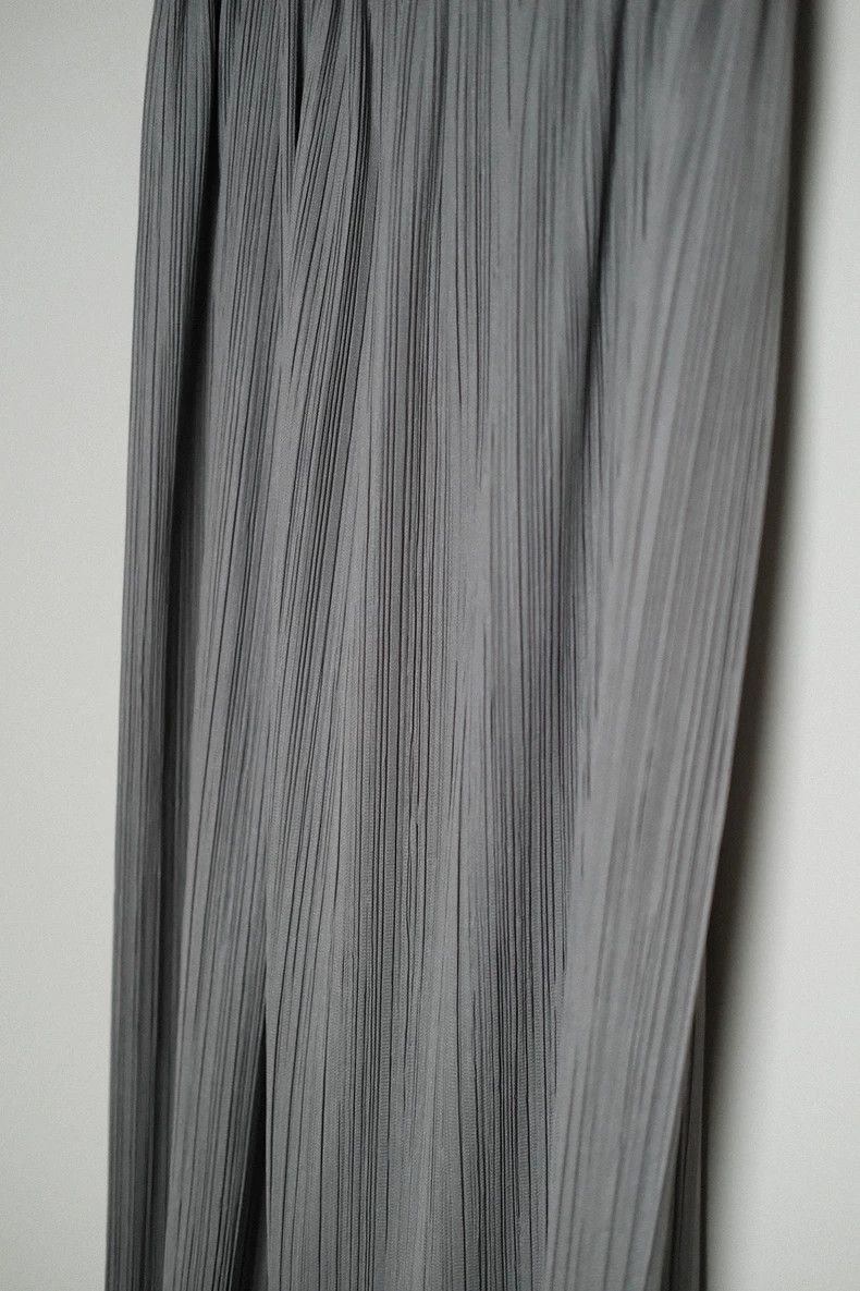 Issey Miyake issey miyake size:m Dark grey pleated long dress 2505-Next Size 42" / US 20 - 3 Thumbnail