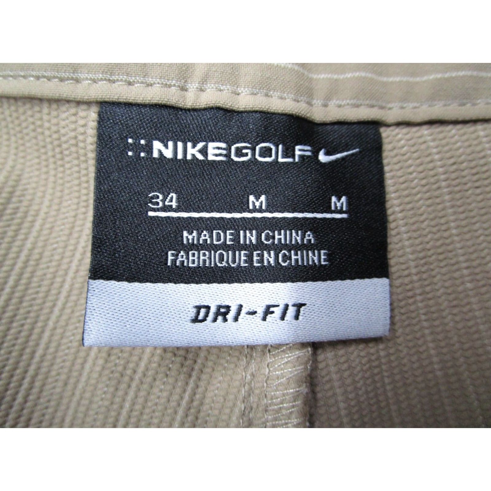 Nike Nike Golf Shorts Mens 34 Beige Dri-Fit Pinstripe Hybrid 11" Golfing Performance Size US 34 / EU 50 - 2 Thumbnail