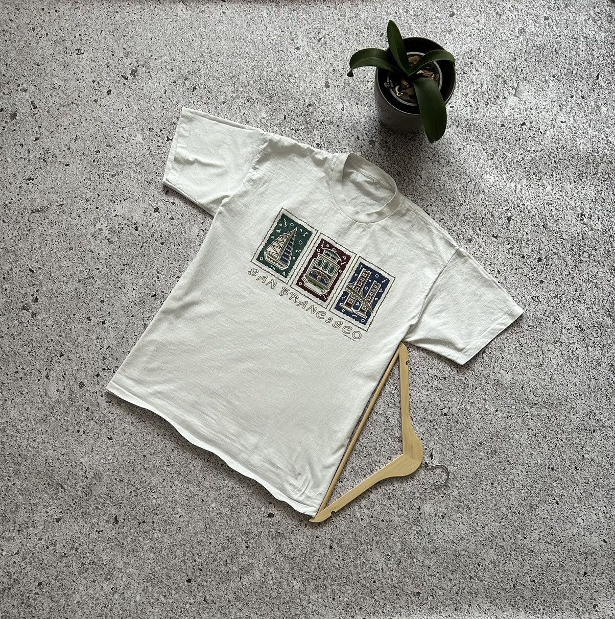 Vintage Vintage 1995 California San Francisco Graphic T-Shirt Size US XXL / EU 58 / 5 - 1 Thumbnail