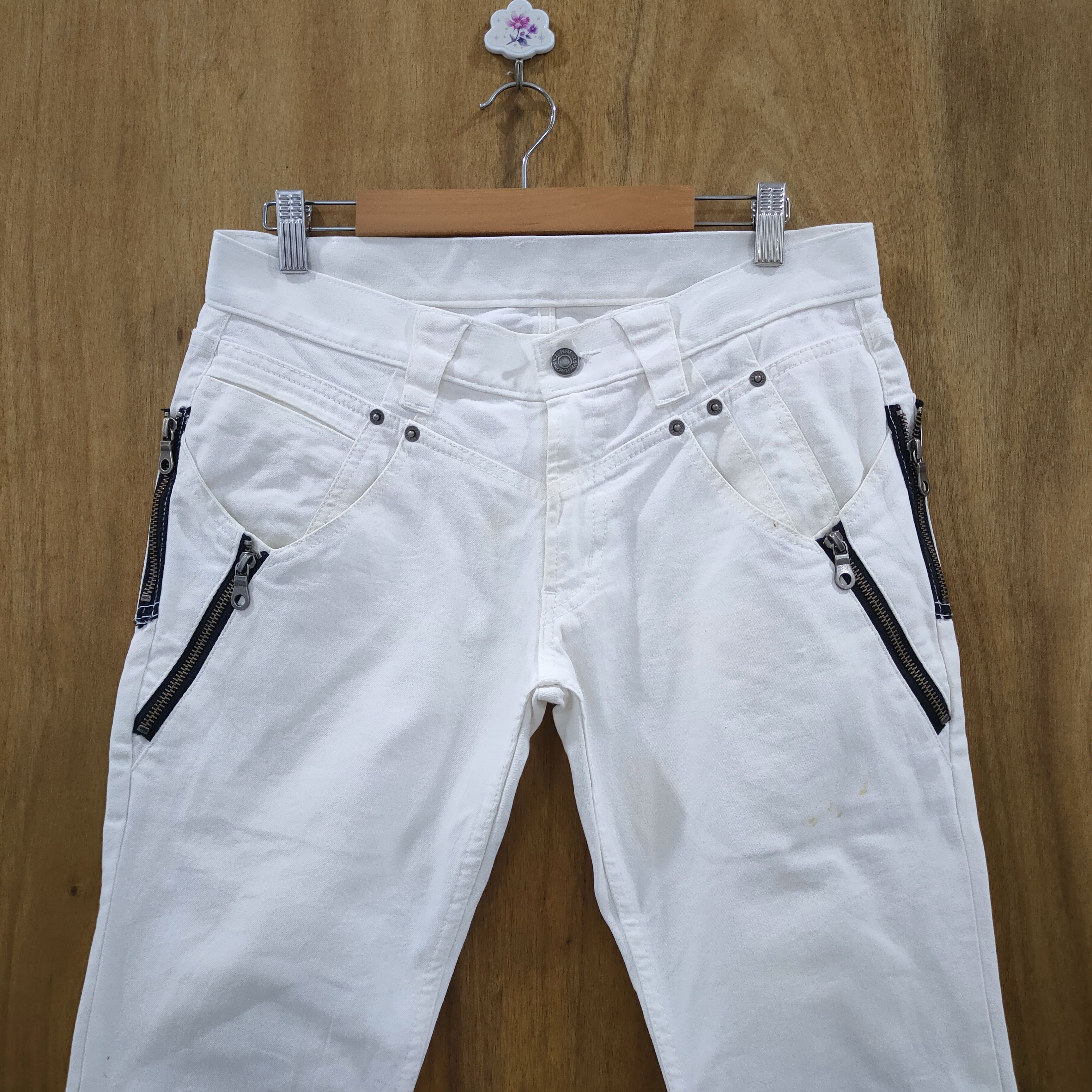 PPFM PPFM WHITE MULTIPOCKET JEAN DENIM PANTS Size US 30 / EU 46 - 2 Thumbnail