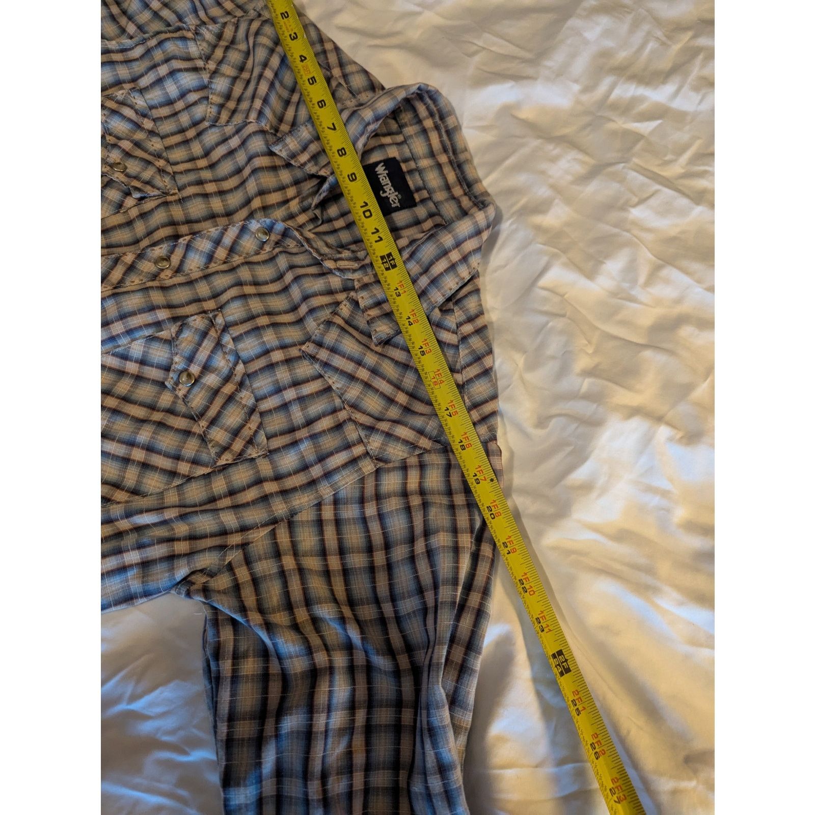Wrangler Vitg Wrangler Western Plaid Pearl Button Snap Shirt Med 42 Size US M / EU 48-50 / 2 - 7 Thumbnail