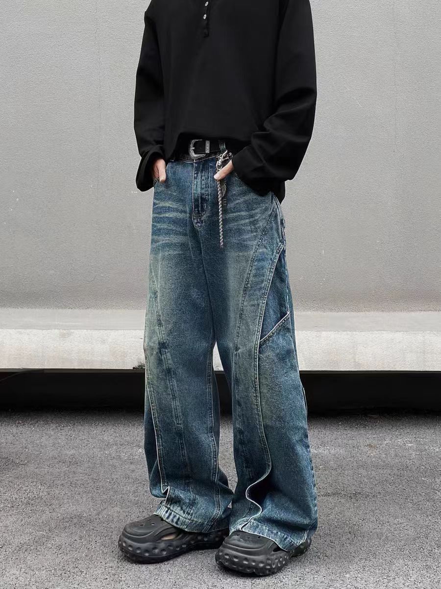 Designer × Jean × Vintage High street vintage washed baggy machete jeans Size US 34 / EU 50 - 3 Thumbnail