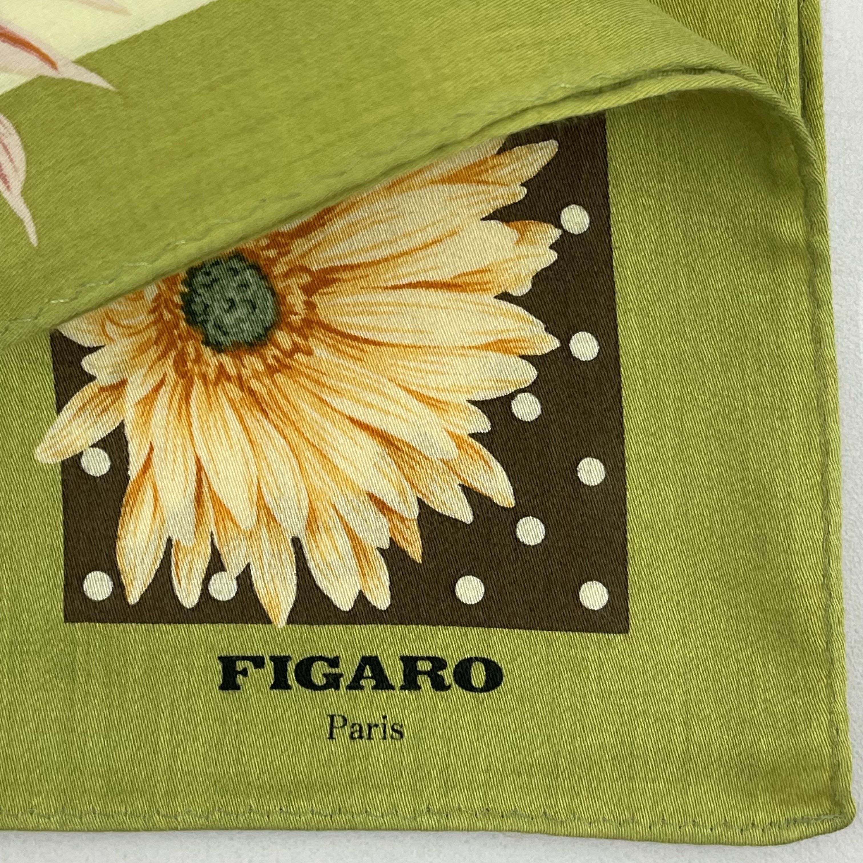 Vintage Figaro Paris Handkerchief / Neckerchief / Bandana - 4157 Size ONE SIZE - 7 Thumbnail