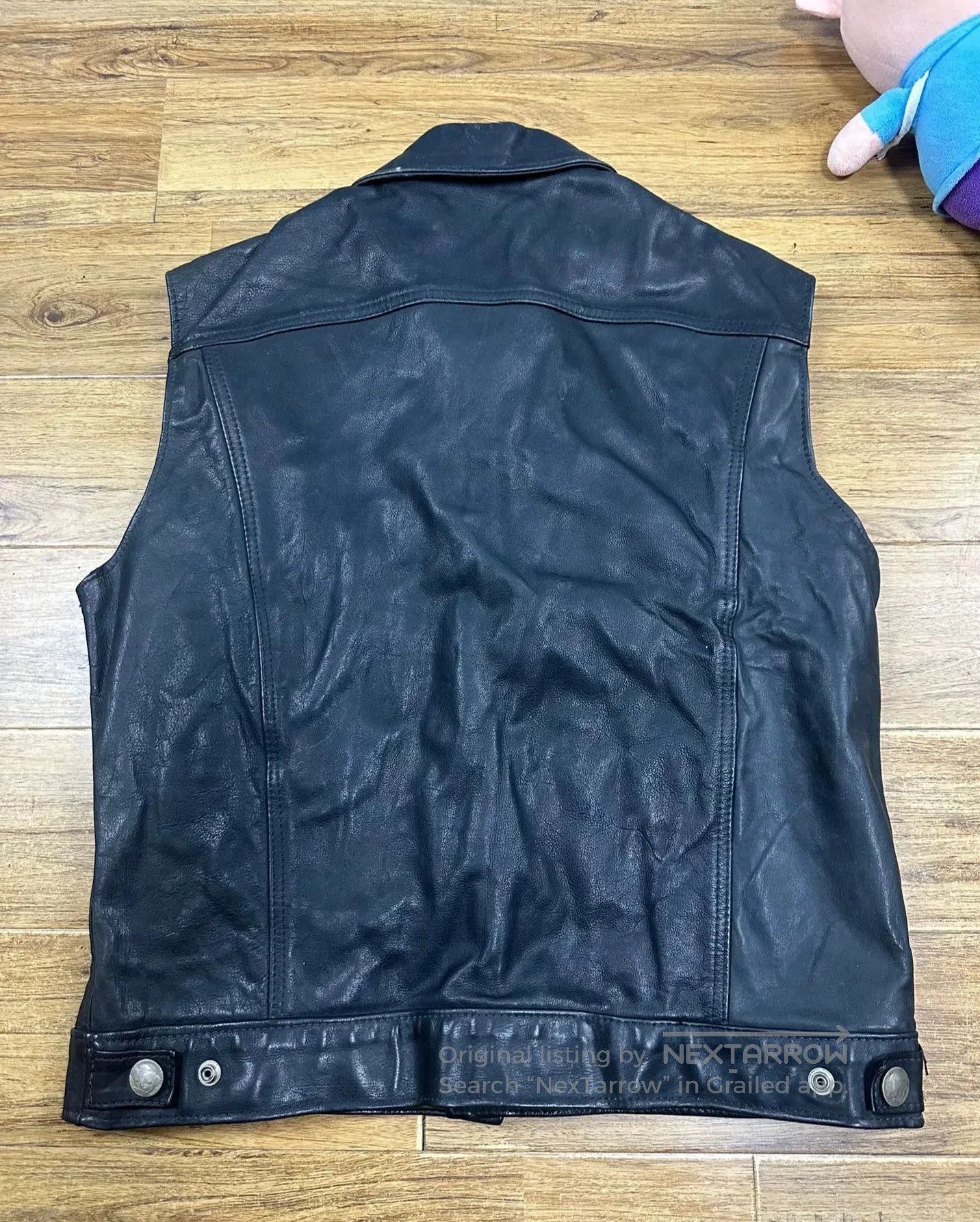 VINNY's Vintage Limited Edition Men's Leather Vest. Size US L / EU 52-54 / 3 - 2 Thumbnail