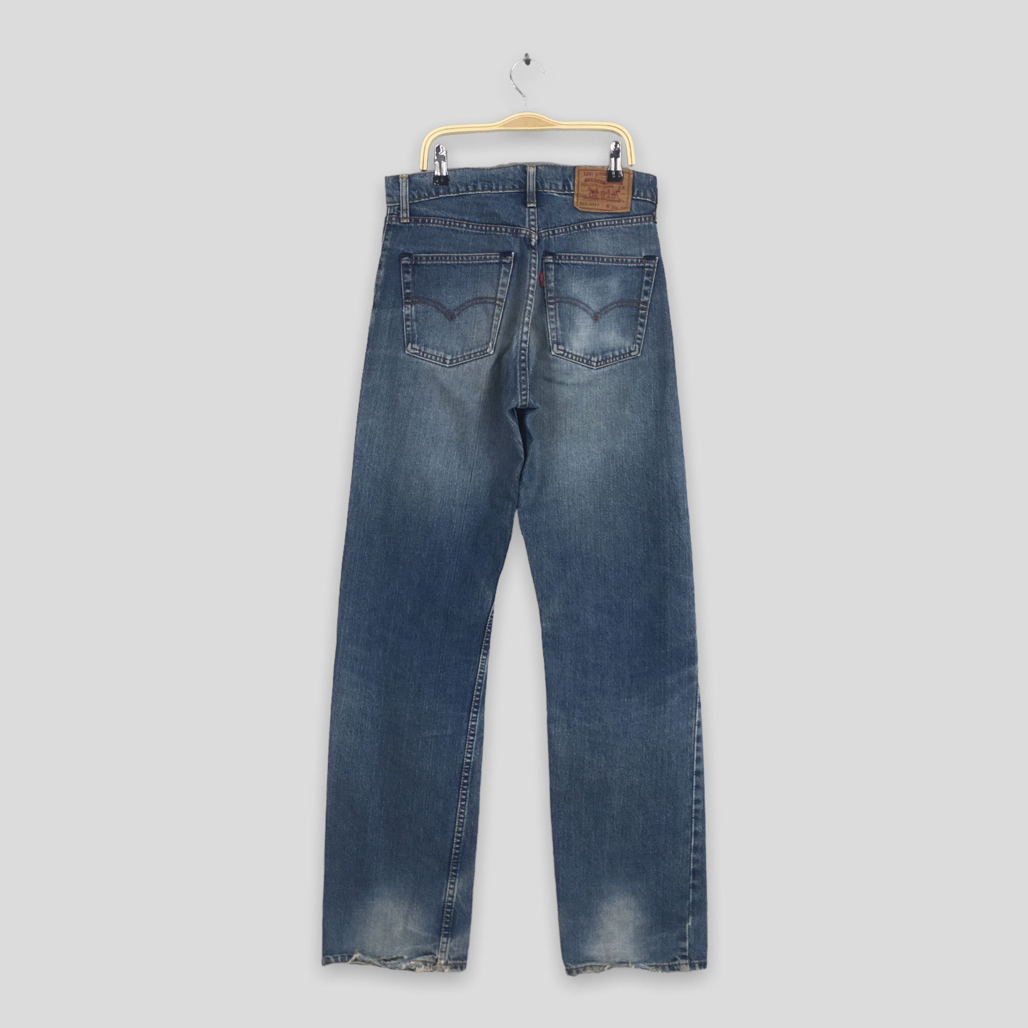 Levi's Size 30x33 Vintage 90s Levi's 512 Stonewash Blue Jeans S1978 Size US 30 / EU 46 - 9 Thumbnail