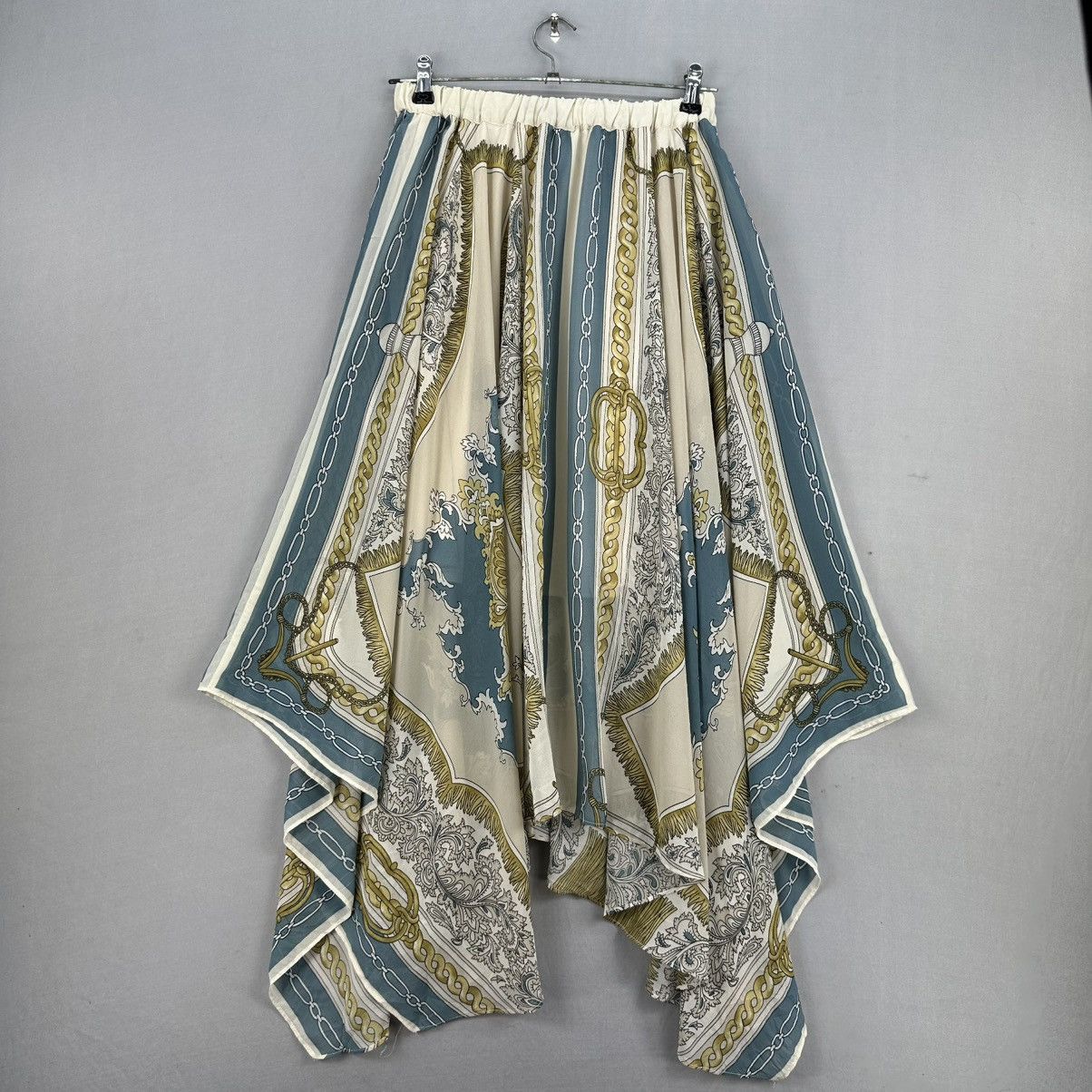 Japanese Brand Jeanasis Maxi Skirt Iconic Hermes Paris Pattern Style Size 30" / US 8 / IT 44 - 5 Thumbnail