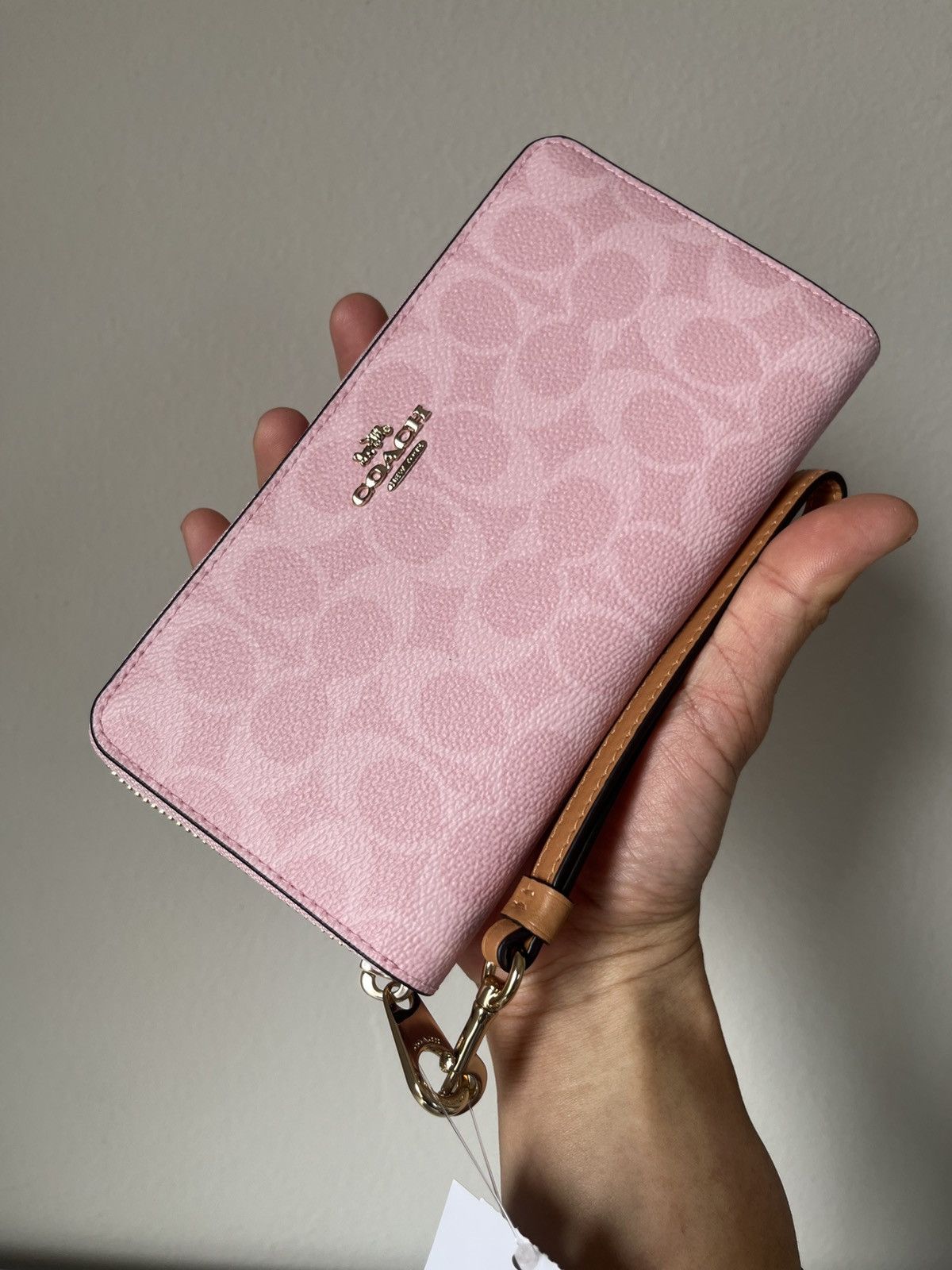 Coach Coach Long Zip Around Wallet In Signature Canvas Size ONE SIZE - 3 Thumbnail