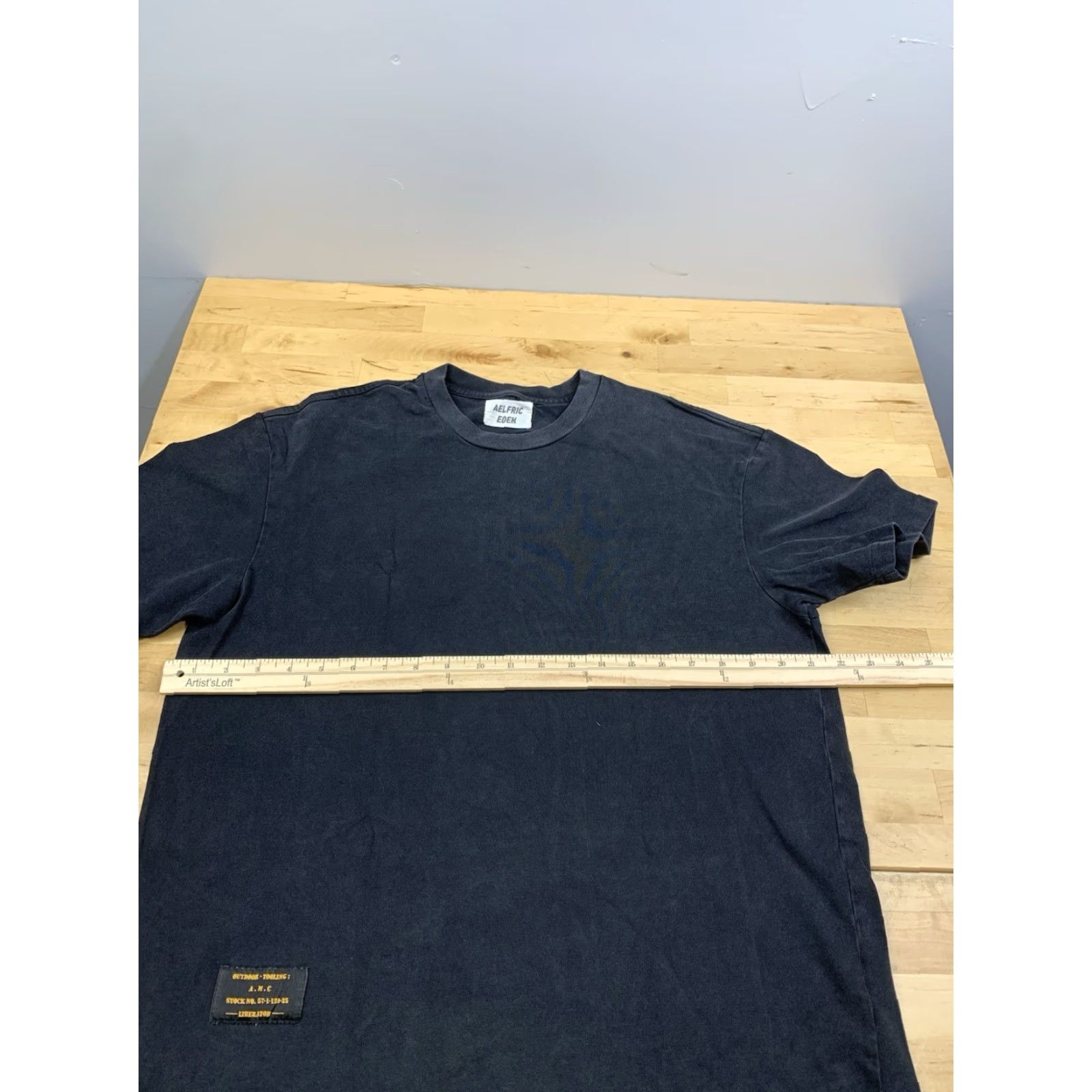 Vintage Aelfric Eden Shirt Mens S Black Solid Oversize Boxy 11619 Size US S / EU 44-46 / 1 - 5 Thumbnail
