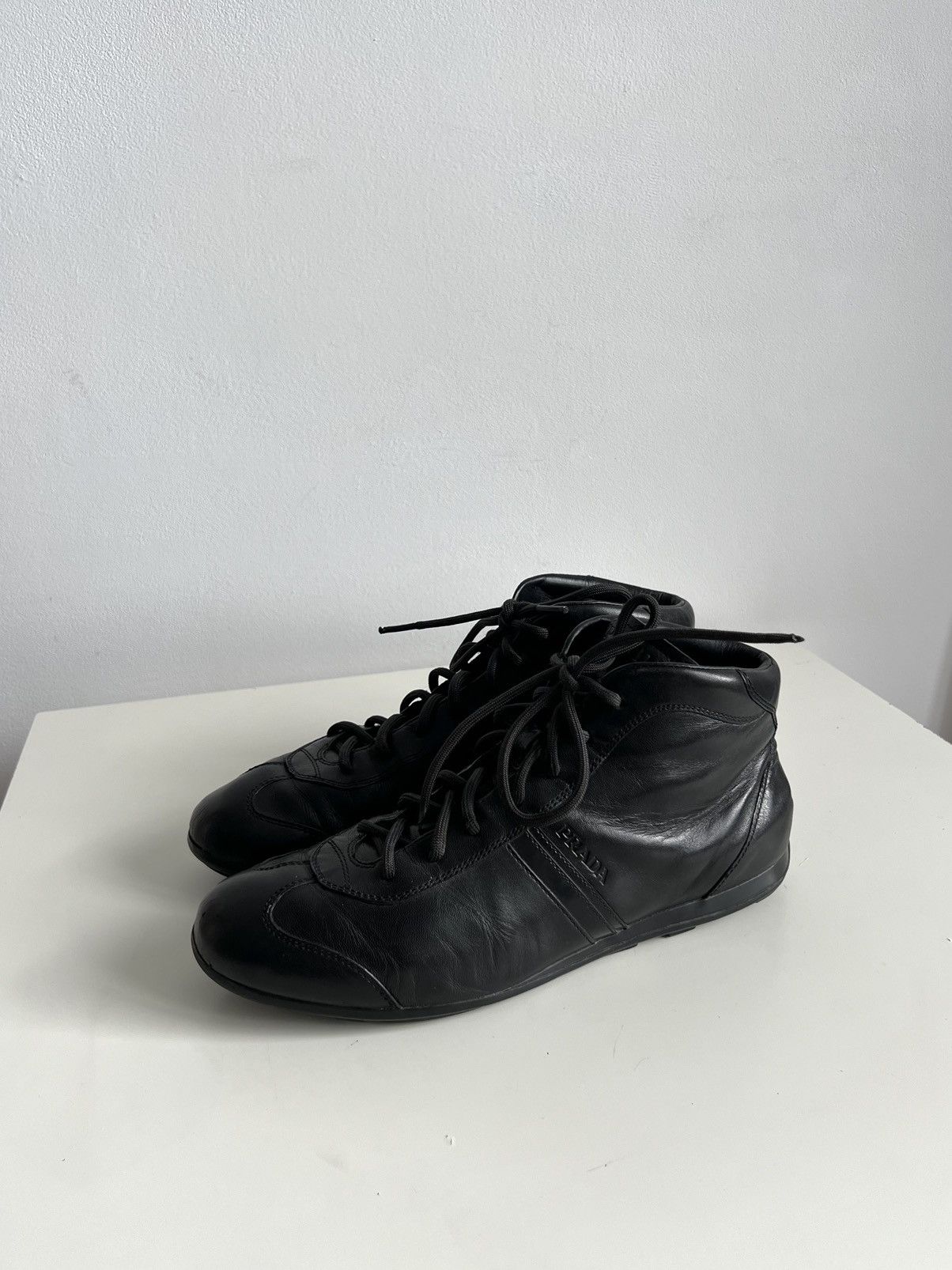 Prada 🔥Vintage 00s Prada Boxing/Wrestling/Racing Sneakers | Grailed