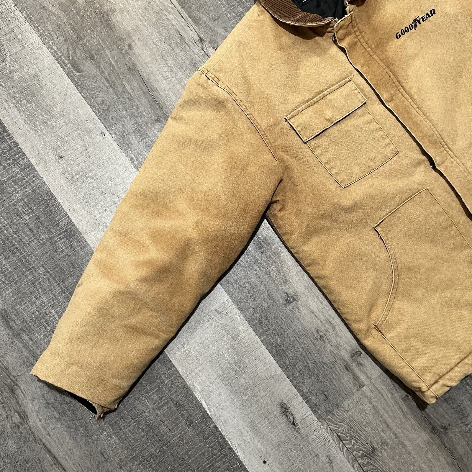 Swingster VTG Good Year Faded Canvas Work Wear Swingster Chore Jacket Size US L / EU 52-54 / 3 - 4 Thumbnail