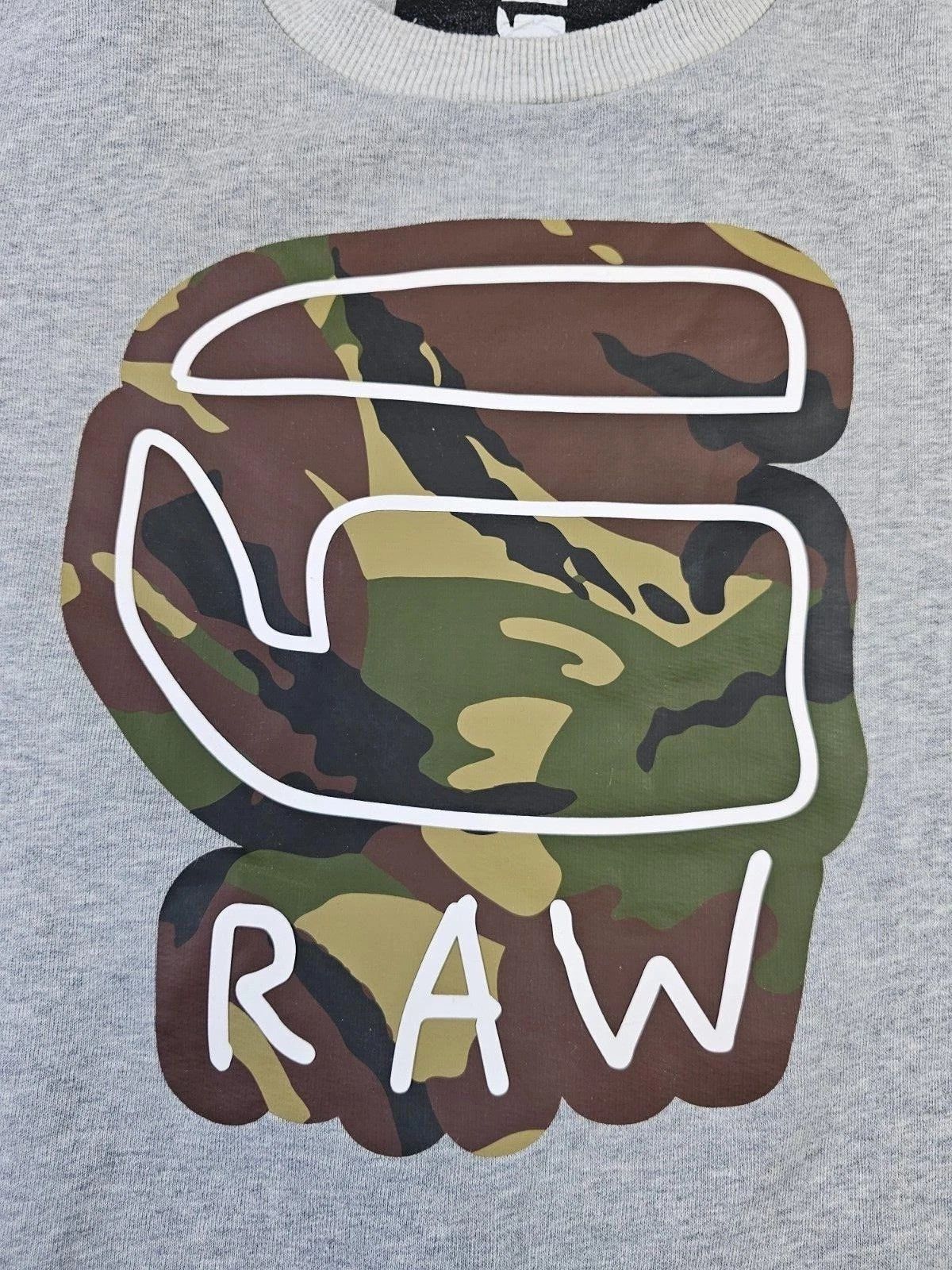 G-Star G-Star Raw Cheldan Crewneck Sweatshirt Gray Camo Logo Men L Size US L / EU 52-54 / 3 - 2 Thumbnail