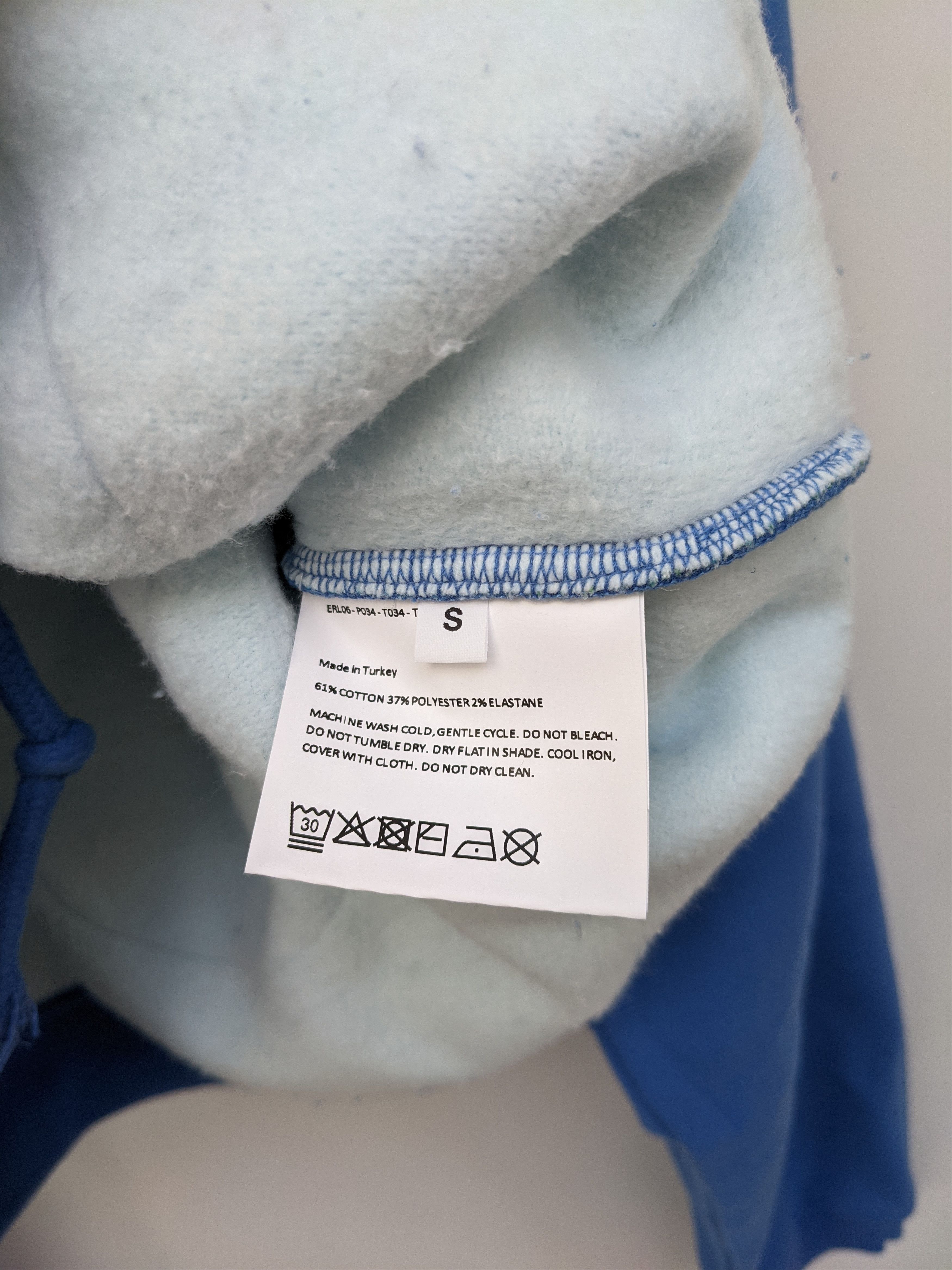 image of Erl Printed Swirl Hoodie in Green/Blue, Men's (Size Small)