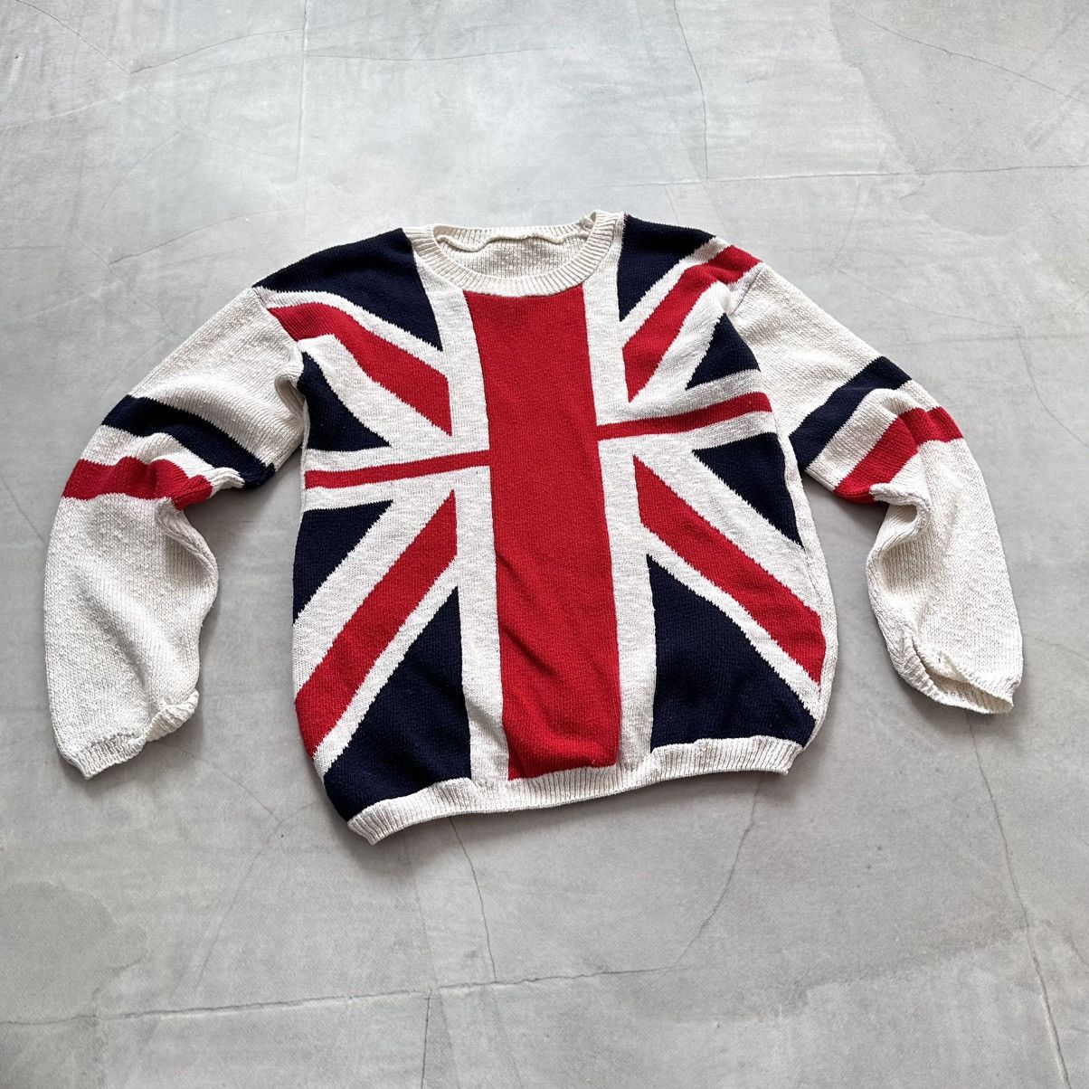 Hysteric Glamour × Undercover 00s British London Flag Knit Sweater LGB Galliano Style Size M / US 6-8 / IT 42-44 - 3 Thumbnail