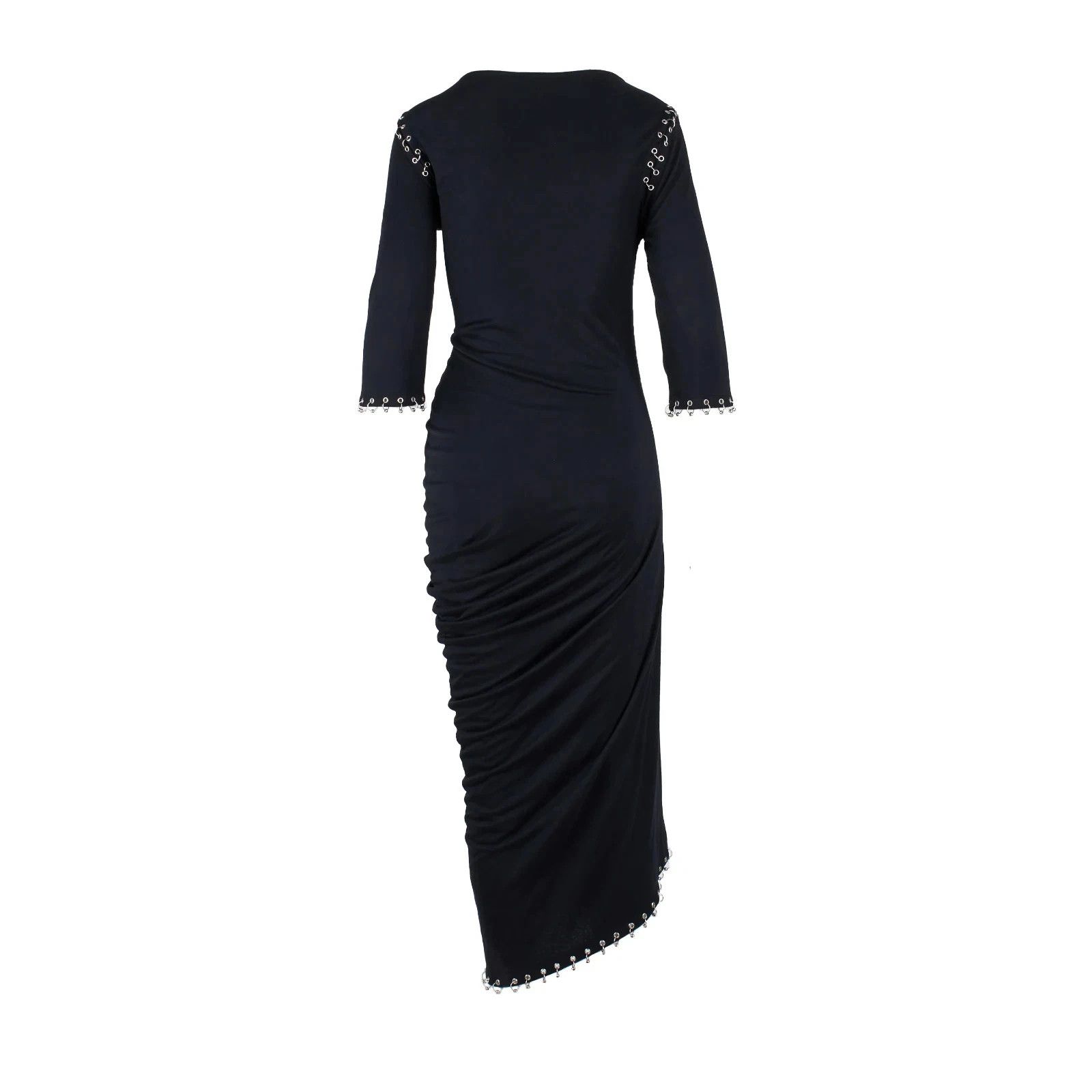 Alexander McQueen Alexander McQueen Rare Vintage Black Asymmetrical Dress Size S / US 4 / IT 40 - 5 Thumbnail