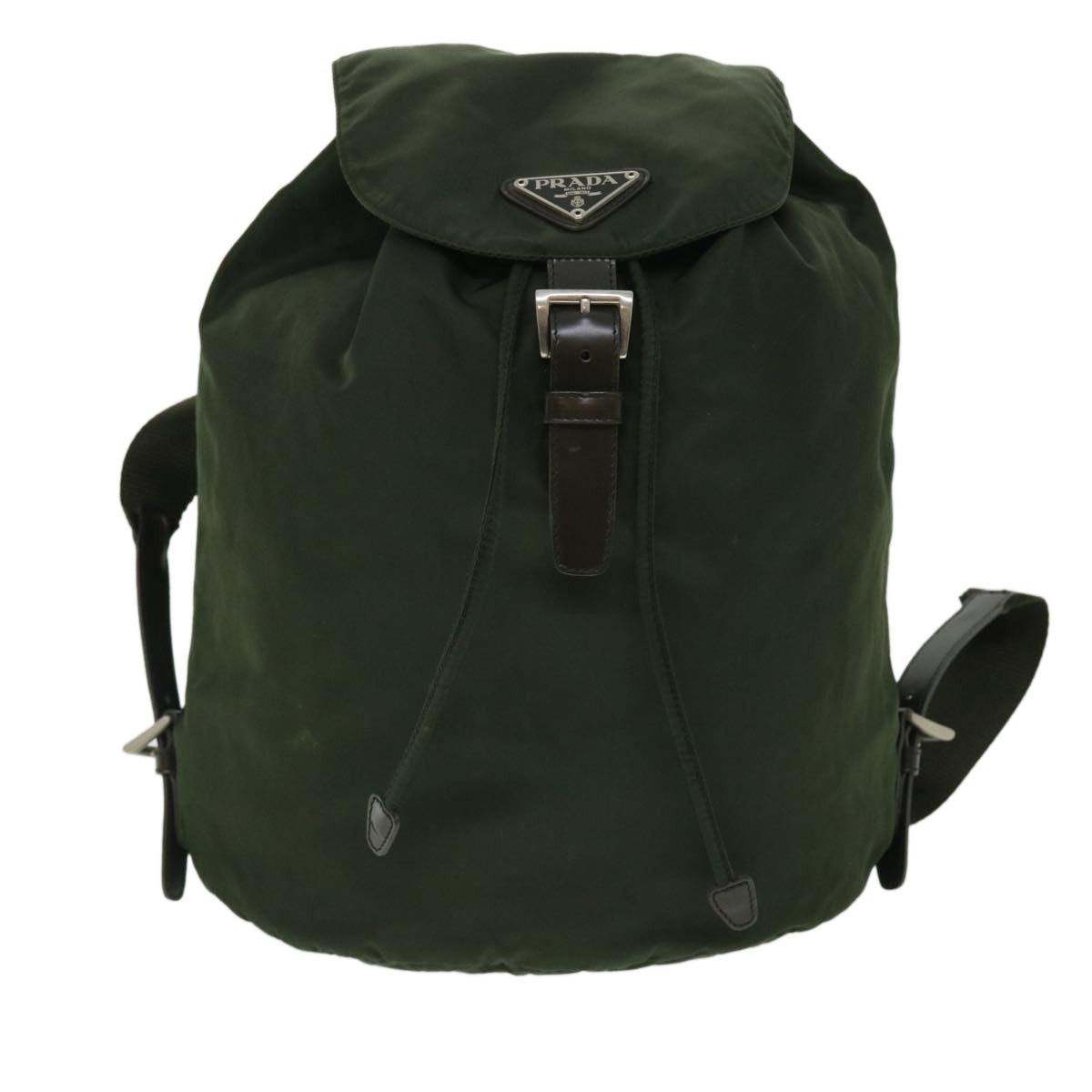 image of Prada Tessuto Backpack in Green, Women's