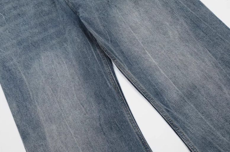 Jean Men's oversize American vintage washed distressed jeans Size US 32 / EU 48 - 5 Thumbnail