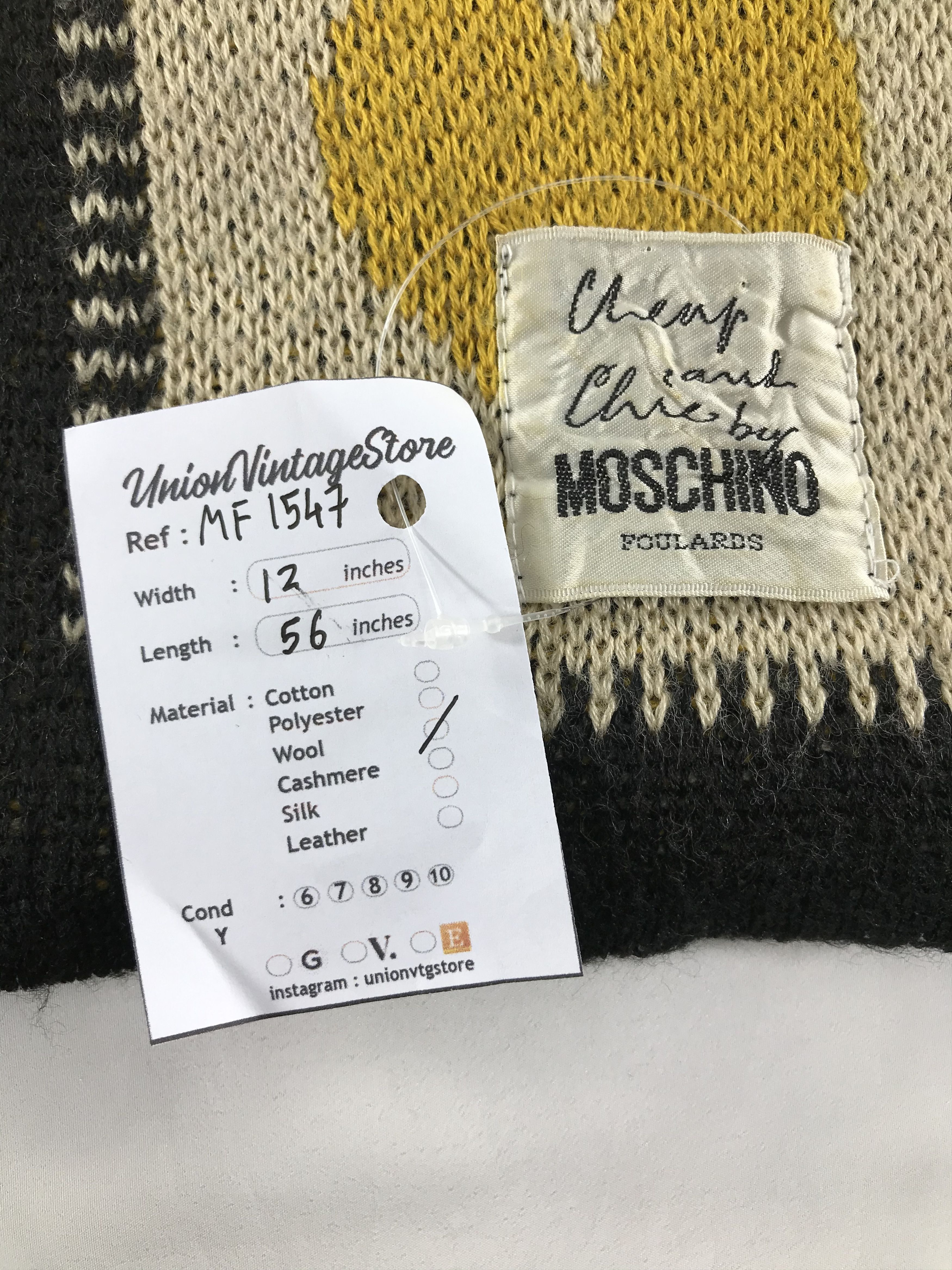 Moschino Vintage Moschino Scarf/Muffler/Neckwear MF1547 Size ONE SIZE - 4 Thumbnail