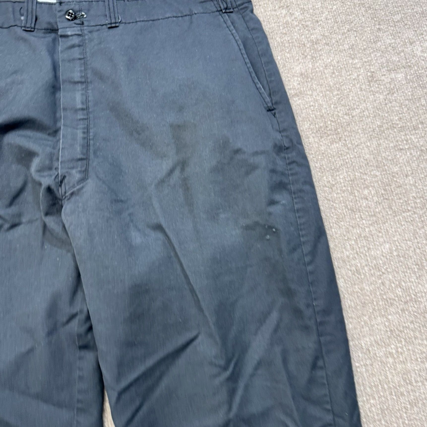 Vintage VINTAGE Chino Pants Mens 36x30 Workwear Zip Fly USA Made Grey Size US 36 / EU 52 - 3 Thumbnail