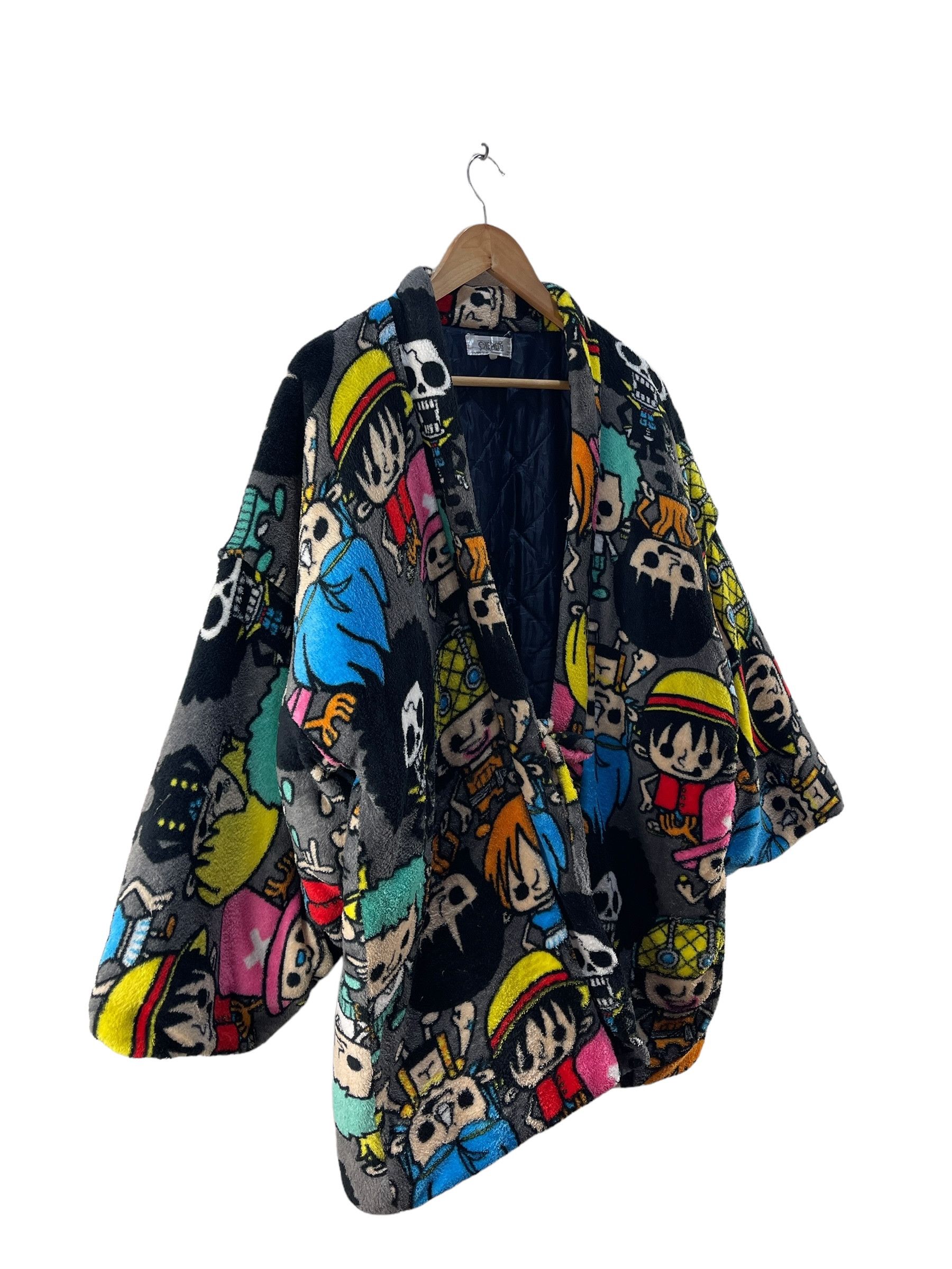 Anime Vintage One Piece Kimono Full Print Fleece Jacket Size US L / EU 52-54 / 3 - 4 Thumbnail