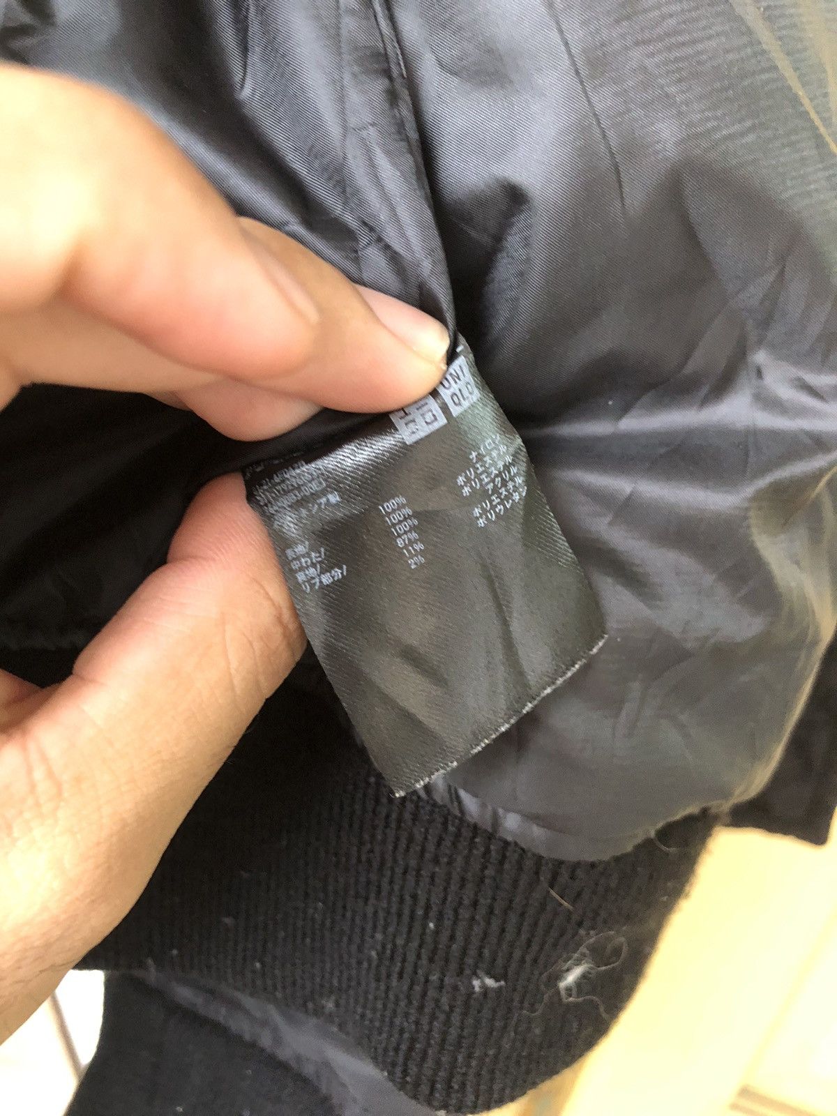 Japanese Brand 🏴 Vintage Uniqlo Black Minimalist Bomber Jacket Size M / US 6-8 / IT 42-44 - 14 Thumbnail