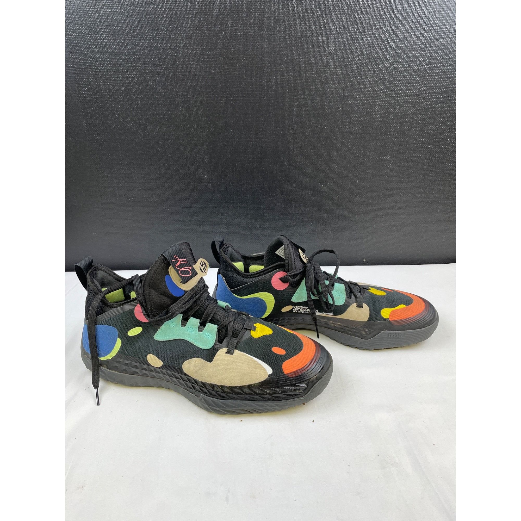 Adidas Adidas Men's Harden Black Multi Vol#5 Sneakers/Shoes SIze 12 Size US 12 / EU 45 - 3 Thumbnail