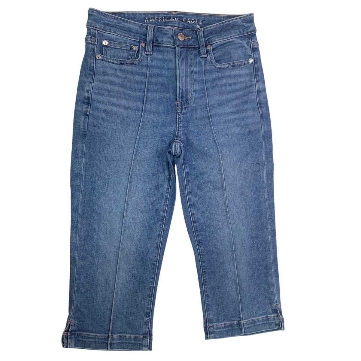 American Eagle Outfitters New American Eagle Womens 2 Stretch Capri Denim Blue Jeans Size 26" / US 2 / IT 38 - 1 Thumbnail