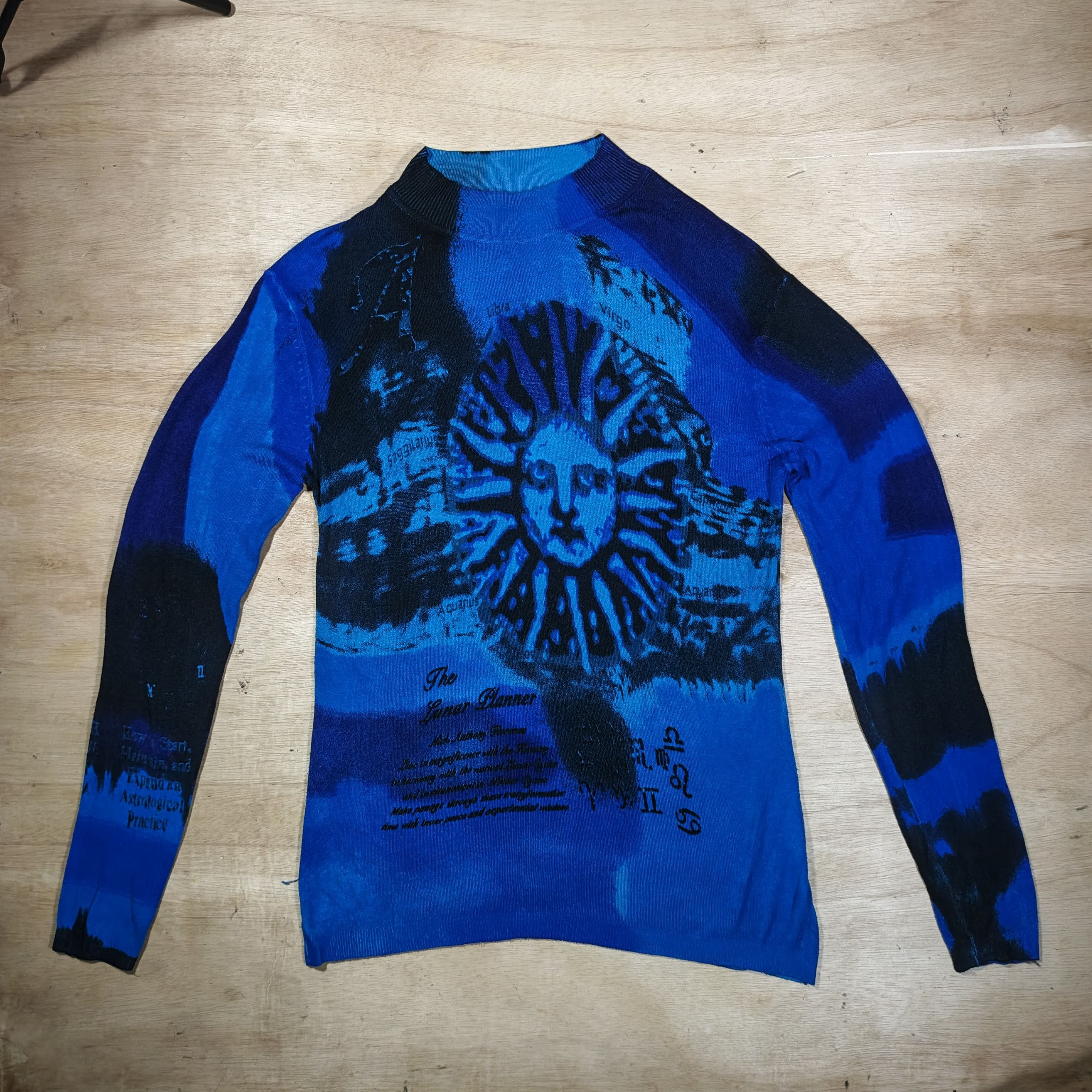 Other 2000's ST.Christopher Graphic Zodiac Sun&Moon Print Knit Top Size US L / EU 52-54 / 3 - 1 Thumbnail
