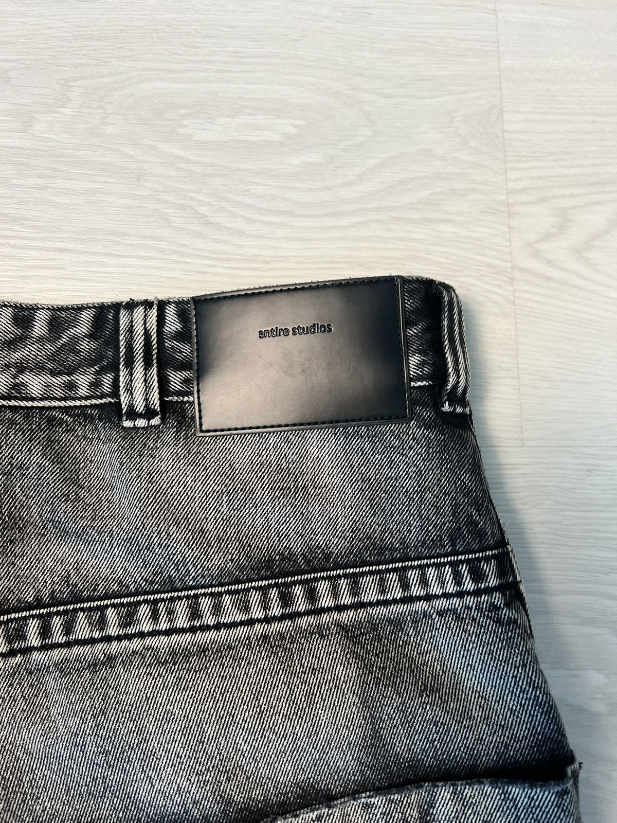Entire Studios Entire Studios Black Denim Shorts Size US 34 / EU 50 - 5 Thumbnail