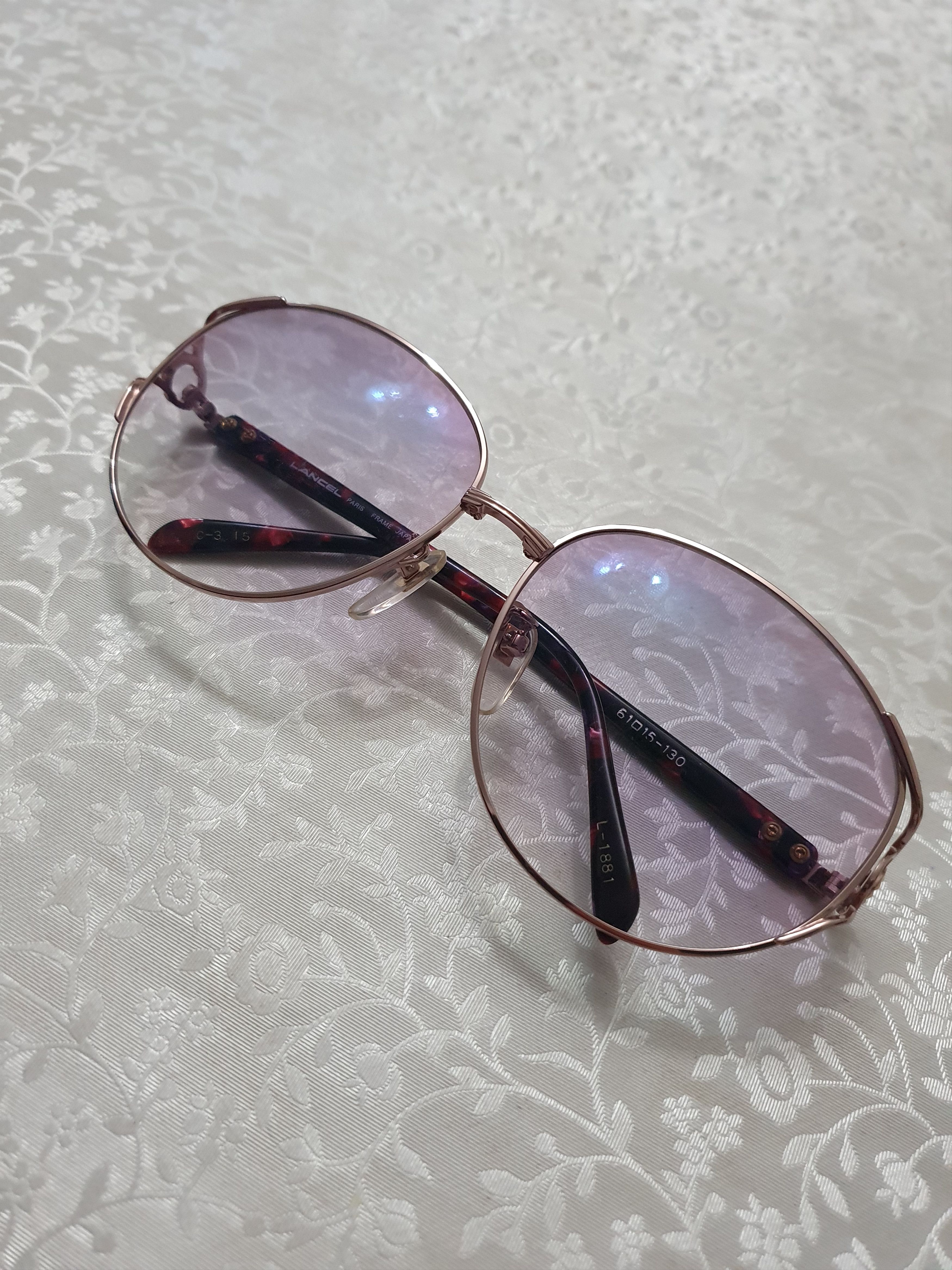 Lancel Lancel Paris Vintage Pink/Purple Fade Y2k Luxury Sunglasses Size ONE SIZE - 3 Thumbnail