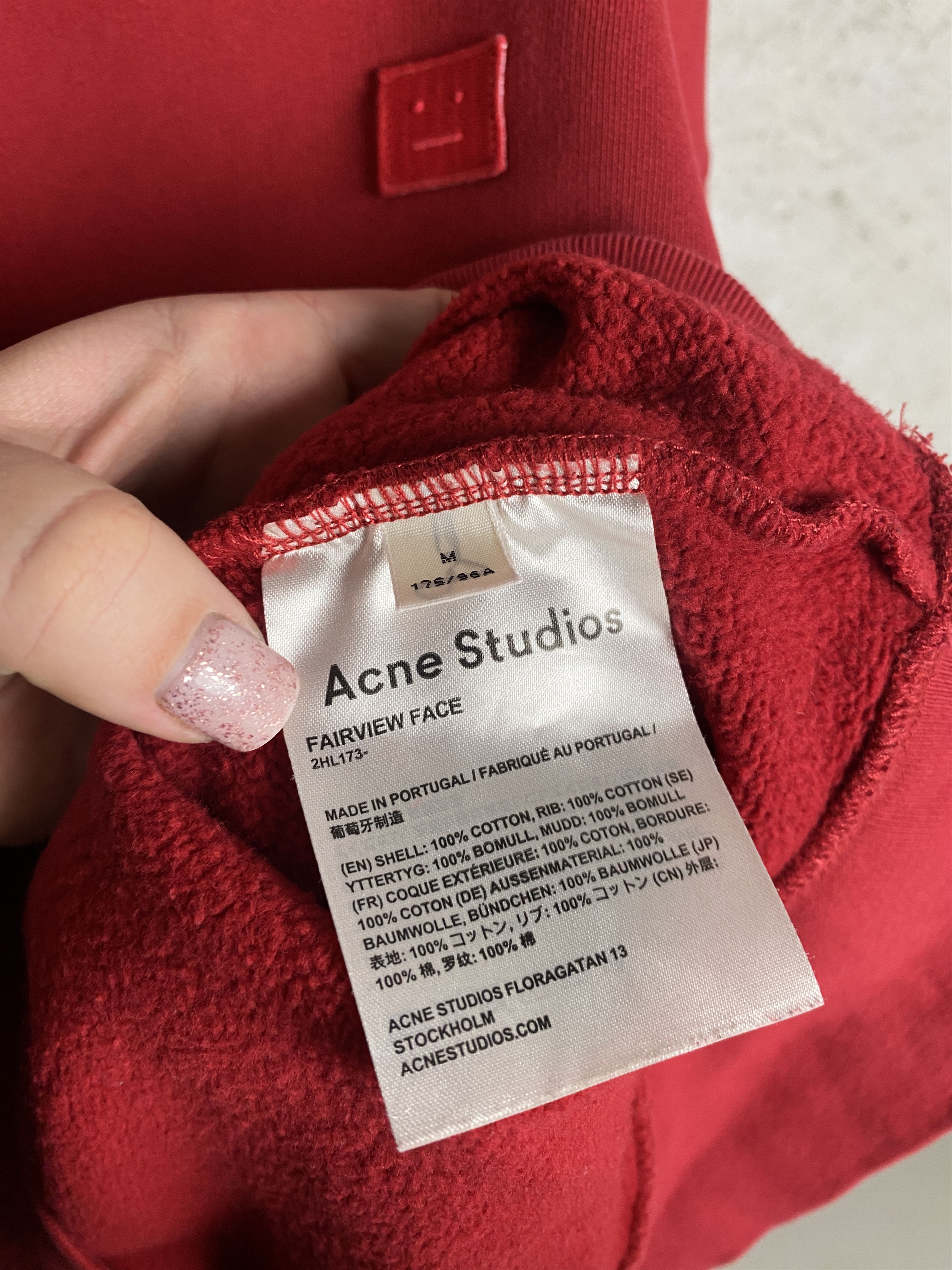 Acne Studios Acne Studios Fairview Face small logo crewneck sweatshirt Size US M / EU 48-50 / 2 - 5 Thumbnail