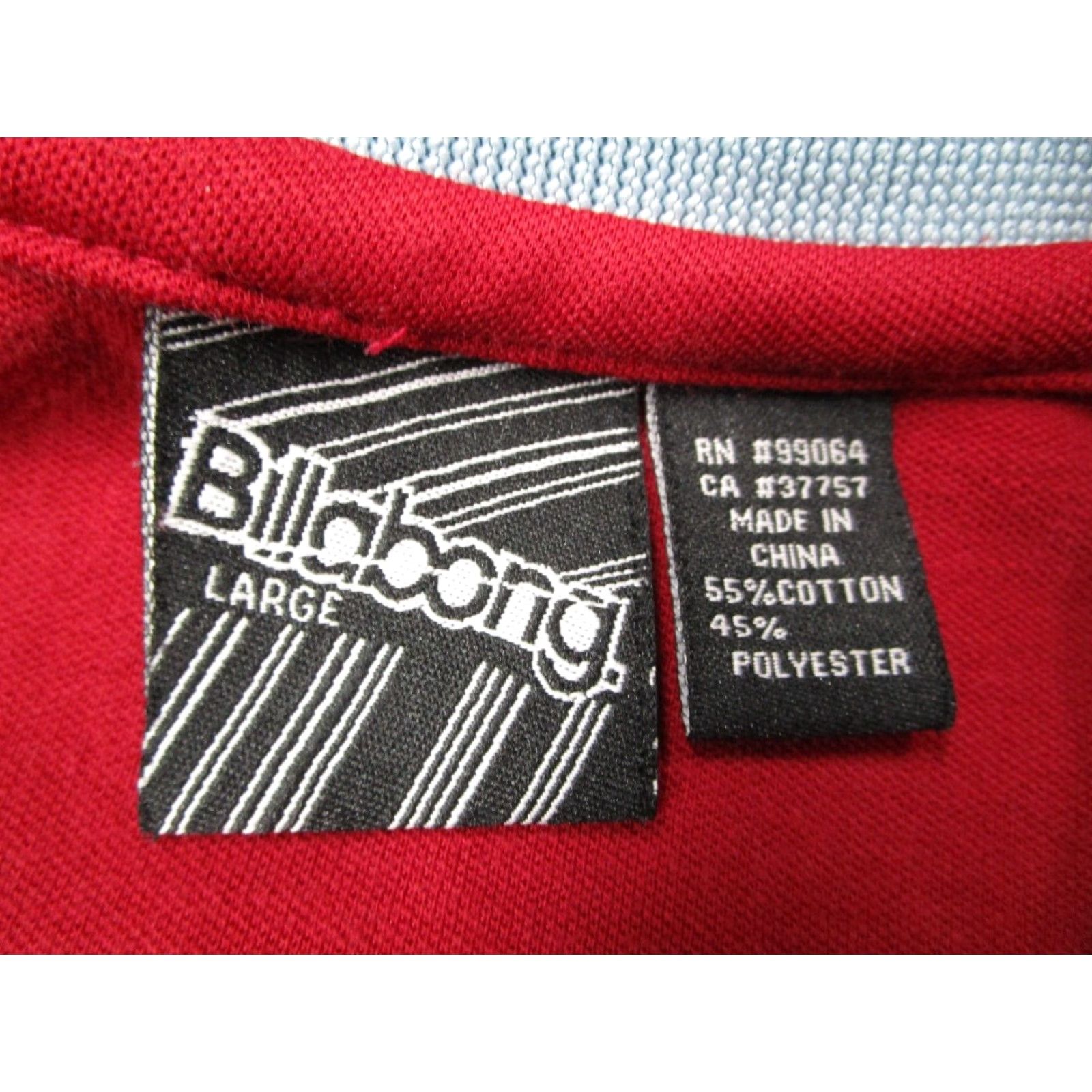 Billabong BILLABONG Jacket Men L Red Full Zip Track Embroidered Logo - Cotton / Polyester Blend - Windbreaker - 90s Beach City Sports - Mens Size US L / EU 52-54 / 3 - 3 Thumbnail
